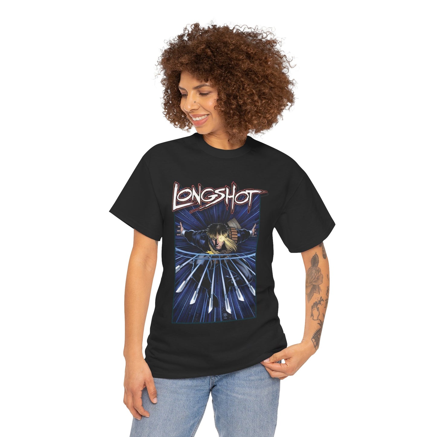 Longshot T-Shirt - Arthur Adams Art - Marvel Comics - Uncanny X-Men - Mojoverse Mutant - Popular 1980s Character