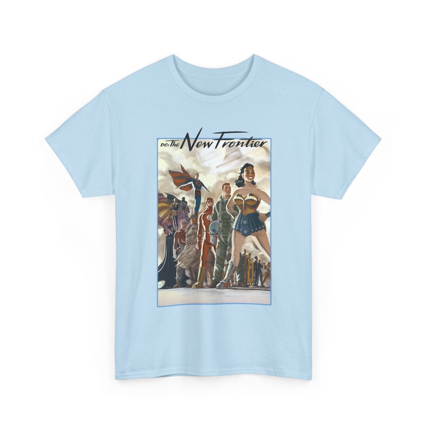 DC: The New Frontier T-Shirt - Darwyn Cooke Art - Superman, Wonder Woman, Flash, Batman - DC Comics