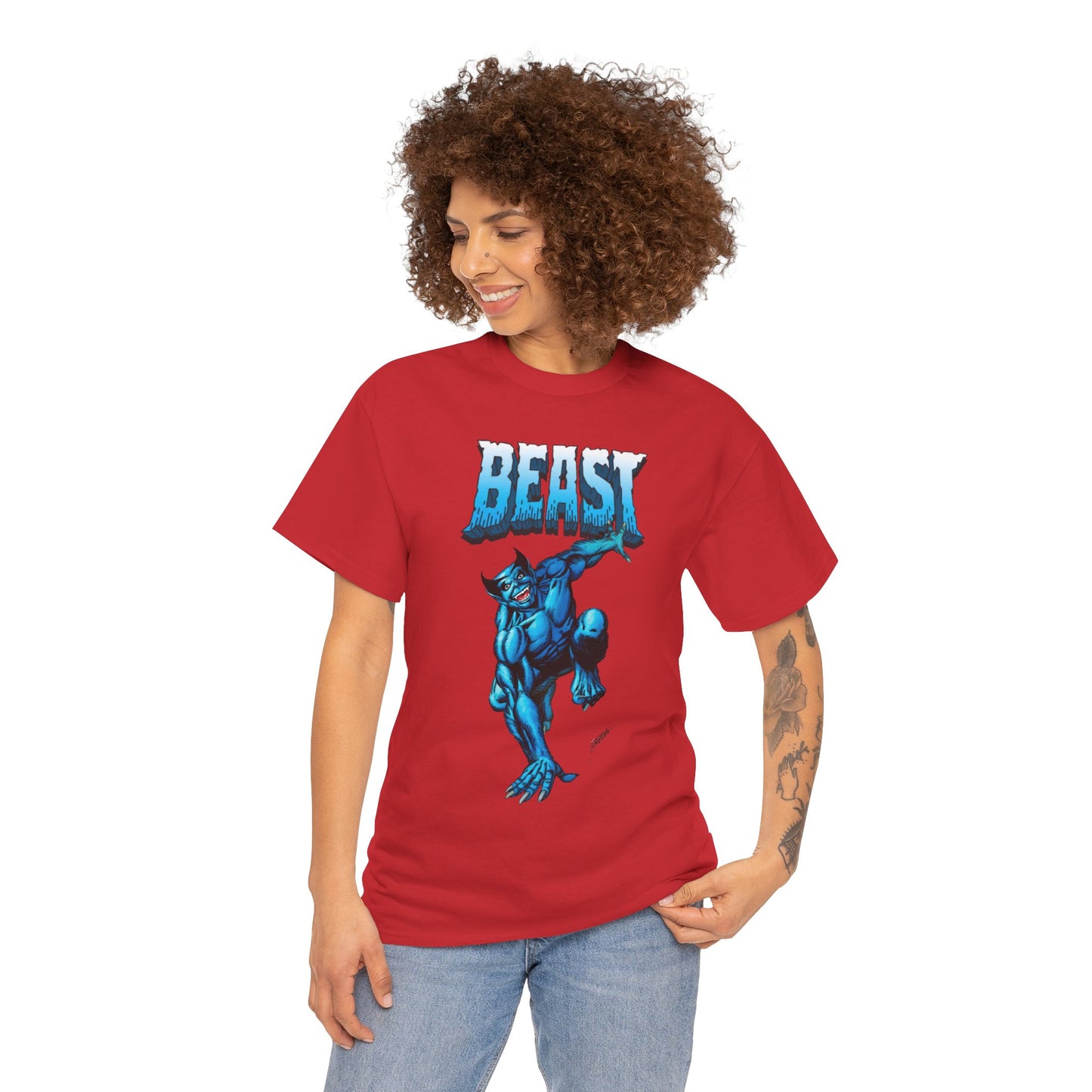 Beast T-Shirt - George Perez Art - Avengers, X-Men Member - Hank McCoy - Marvel Comics