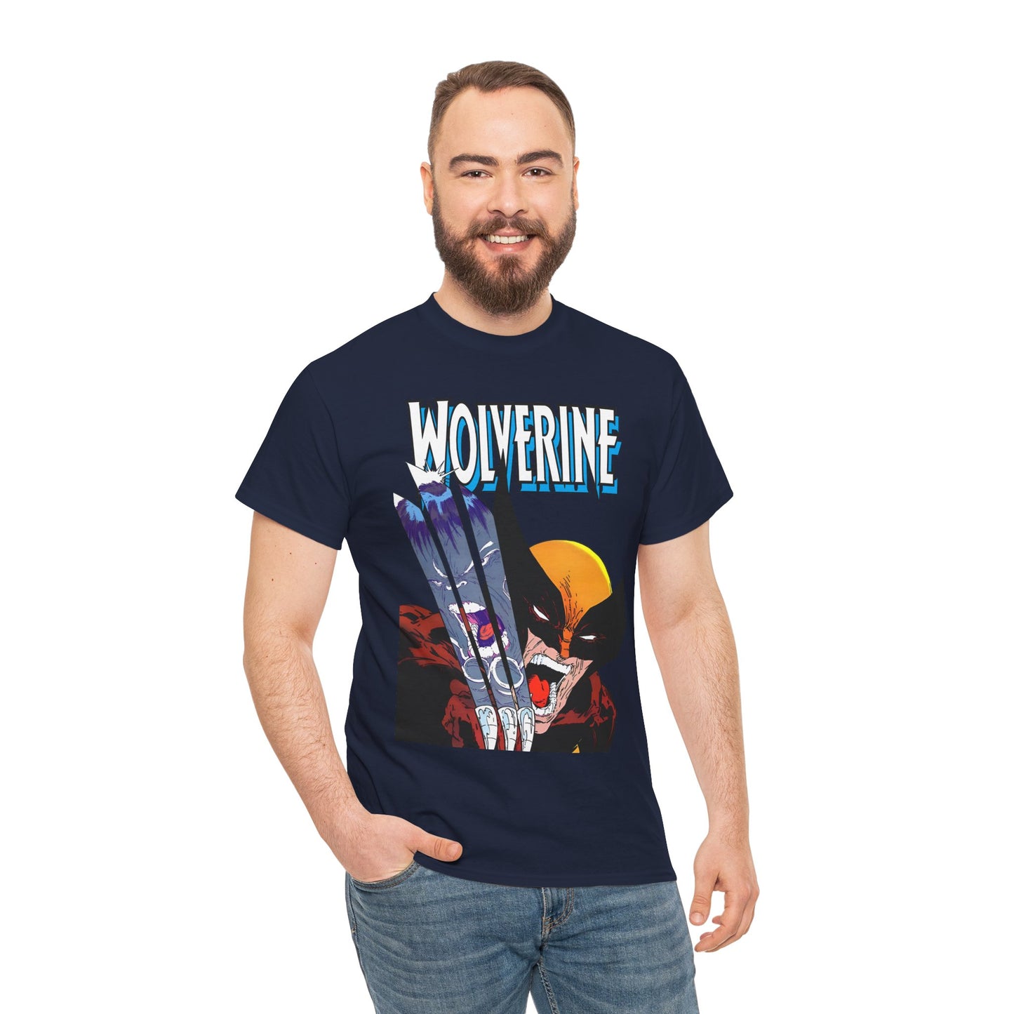 Wolverine T-Shirt - Amazing Todd McFarlane Art - Classic Image Vs Incredible Hulk - Marvel Comics - Logan