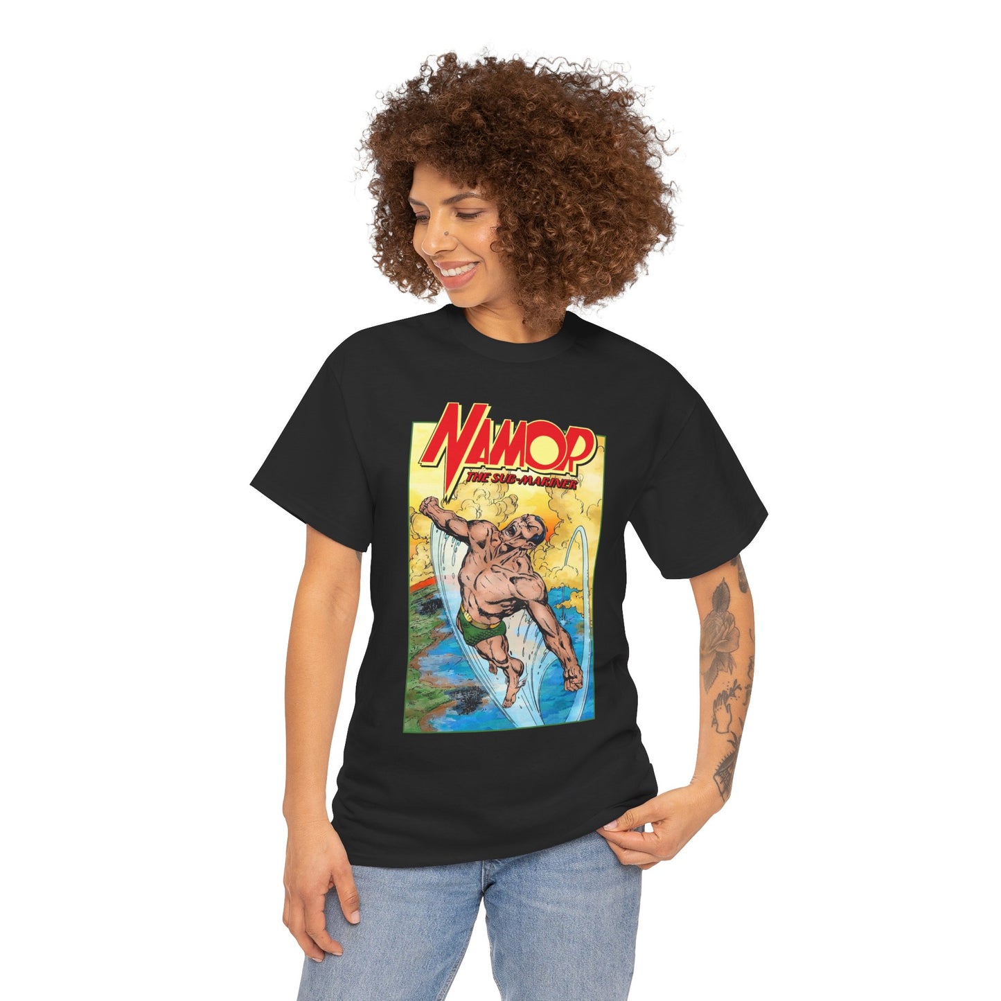 Namor T-Shirt - John Byrne Art - The Sub-Mariner - Marvel Comics 1980s Series - King of Atlantis