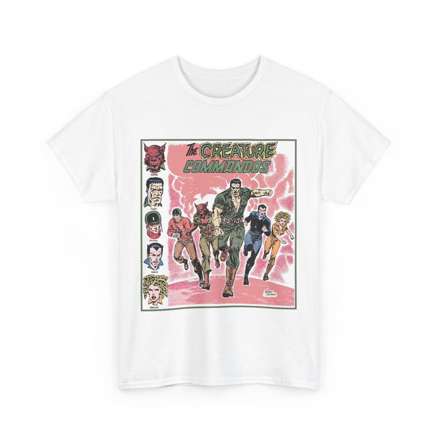 Creature Commandoes T-Shirt - Jerry Ordway Art - Medusa, Velcro, Shrieve - DC Comics Who's Who Art - Inspiration for James Gunn Series