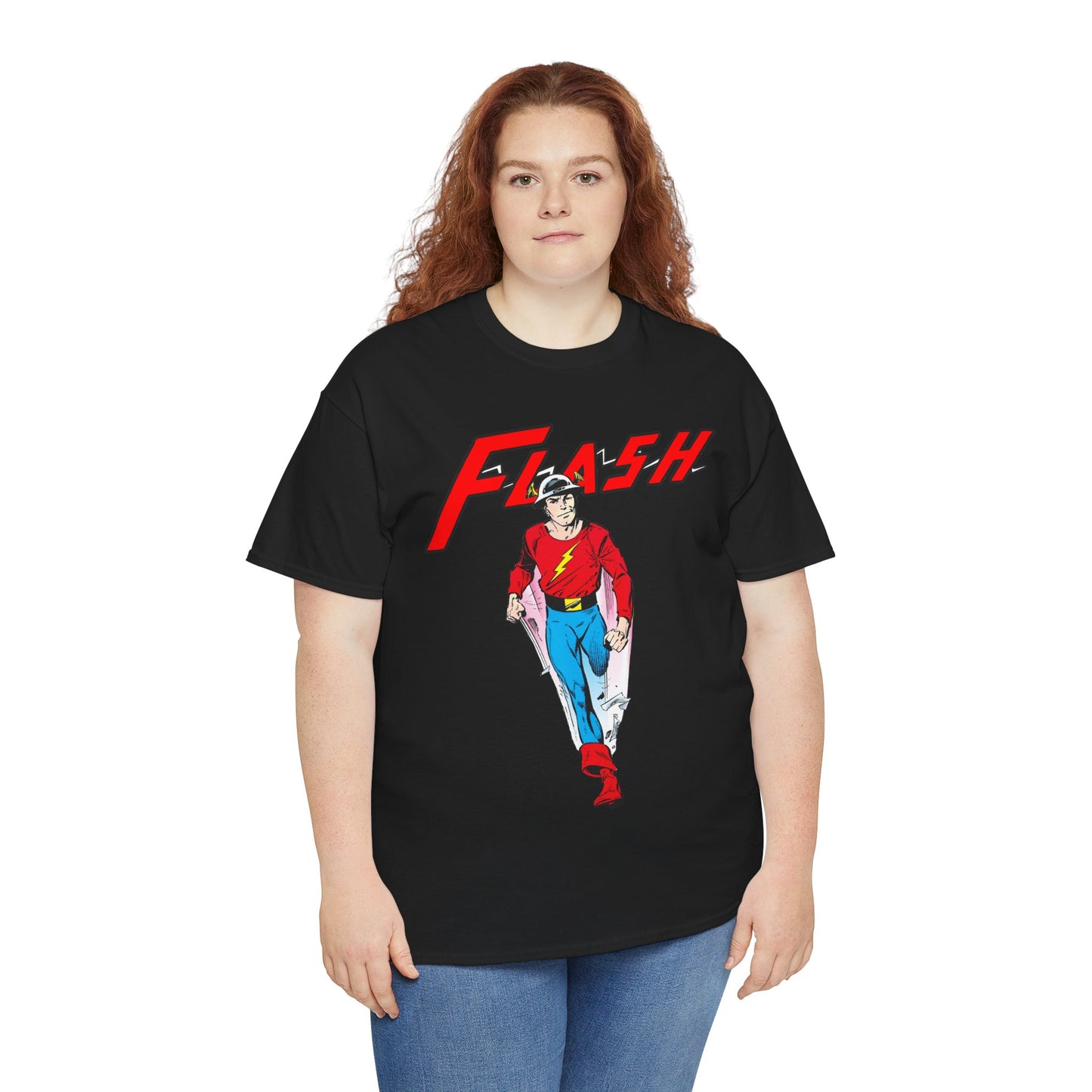Golden Age Flash T-Shirt - John Byrne Art - Justice Society/JSA Member - Jay Garrick - Speedster