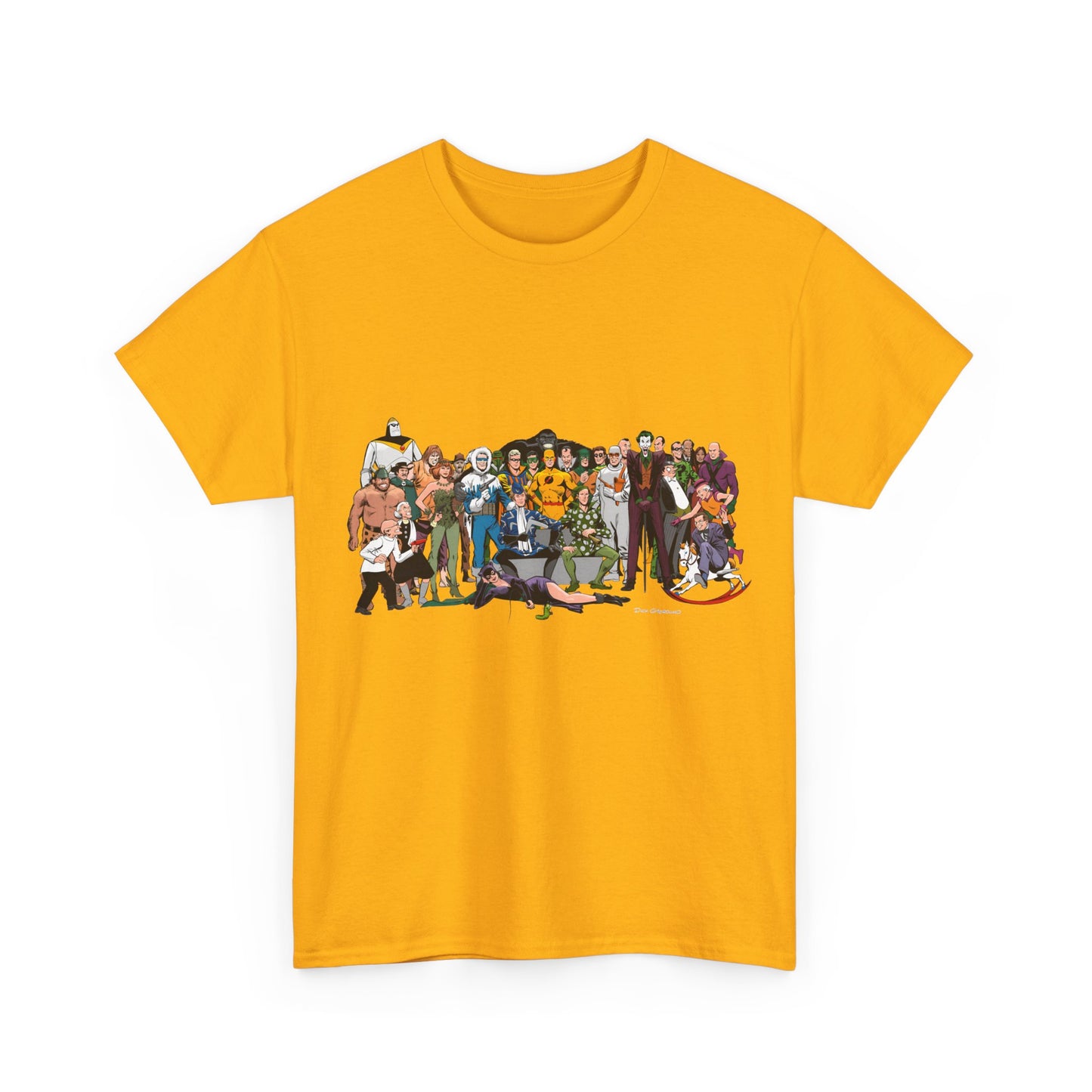 Secret Origins of Super-Villains T-Shirt - Dick Giordano Art - DC Comics - Joker, Mirror Master, Captain Cold, Lex Luthor, Scarecrow, Poison Ivy, Grodd