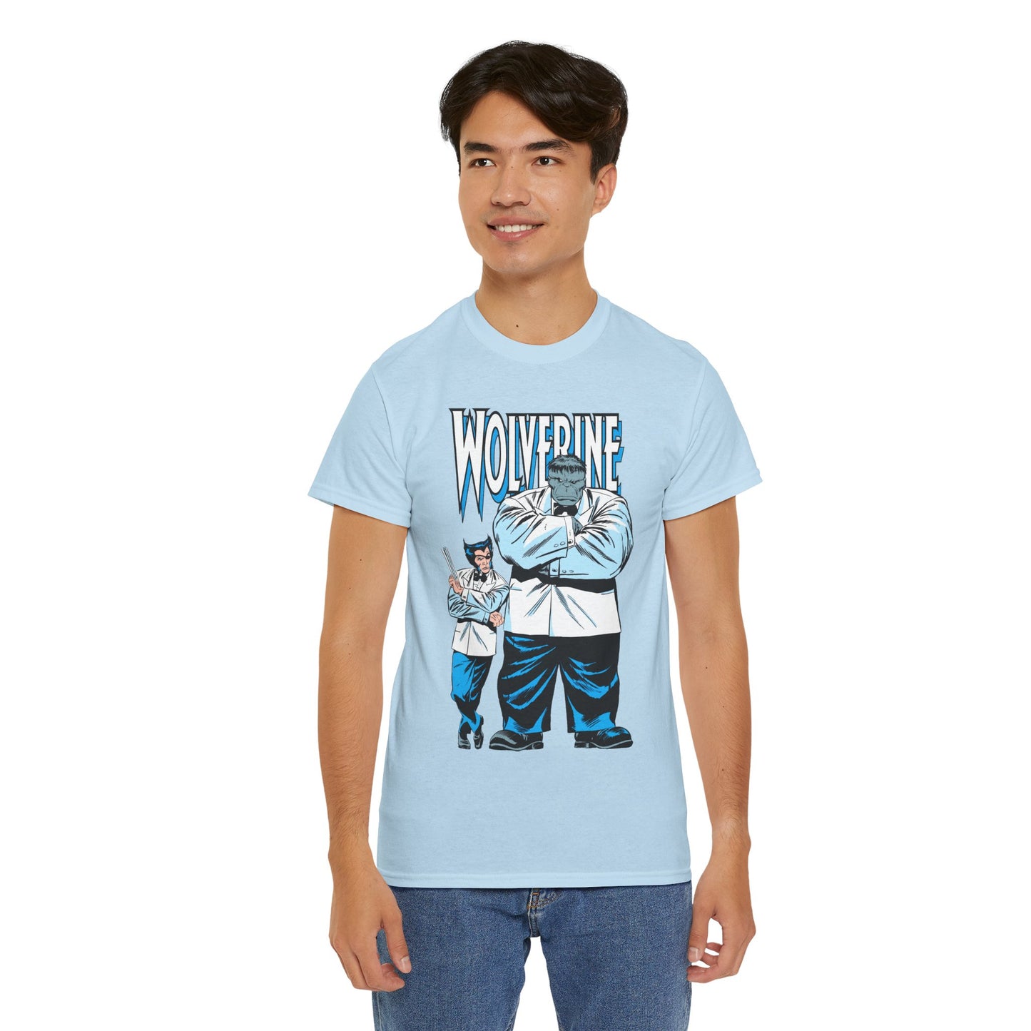 Wolverine & Hulk T-Shirt - Patch & Joe Fix-It - John Buscema Art - Logan in Madripoor - X-Men Character in Solo Adventure - Marvel Comics