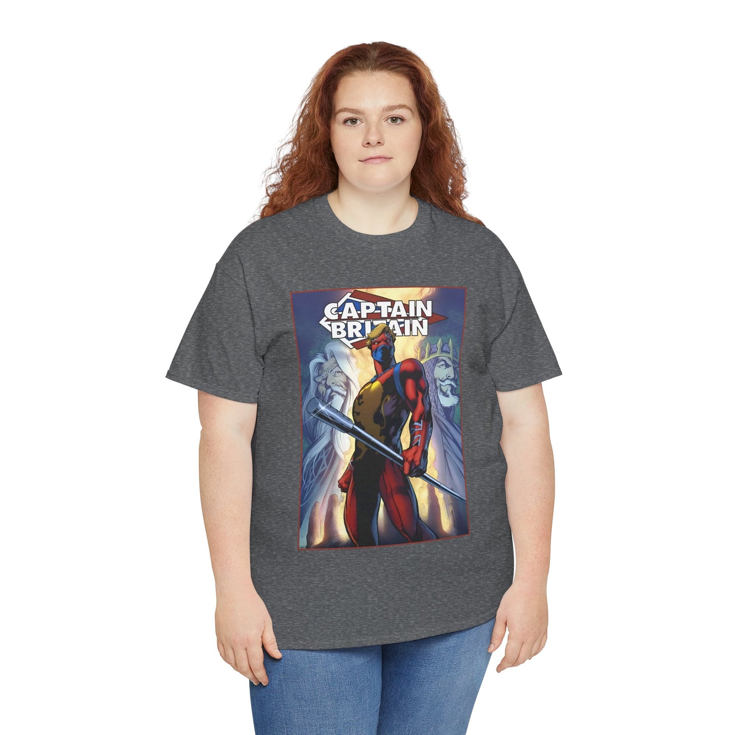 Captain Britain T-Shirt - Alan Davis Art - Excalibur Member - Marvel Comics