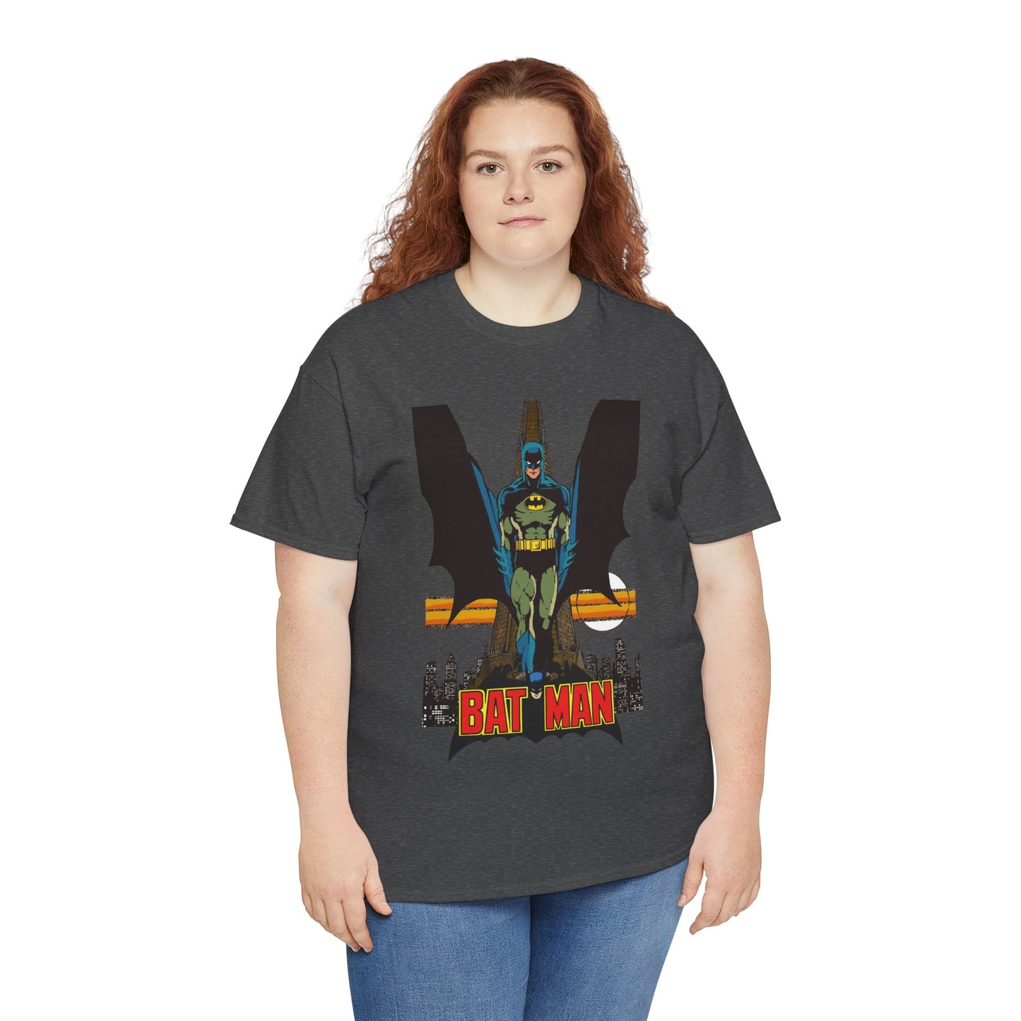 Batman T-Shirt - George Perez Art - JLA 80s Postcard Set - DC Comics - Gotham City - Justice League of America Member