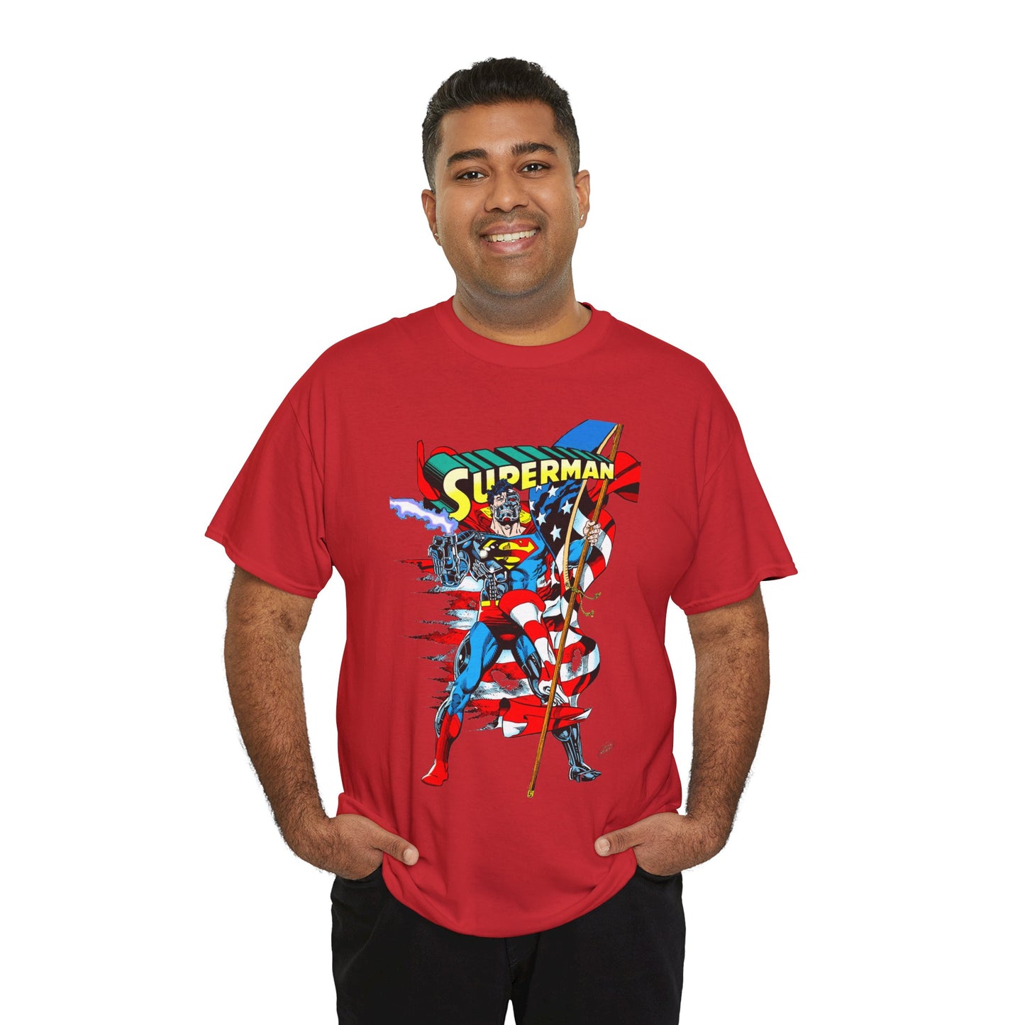 Cyborg Superman T-Shirt - Dan Jurgens Art - Reign of the Supermen Enemy - 1990s Storyline After the Death of Superman - DC Comics
