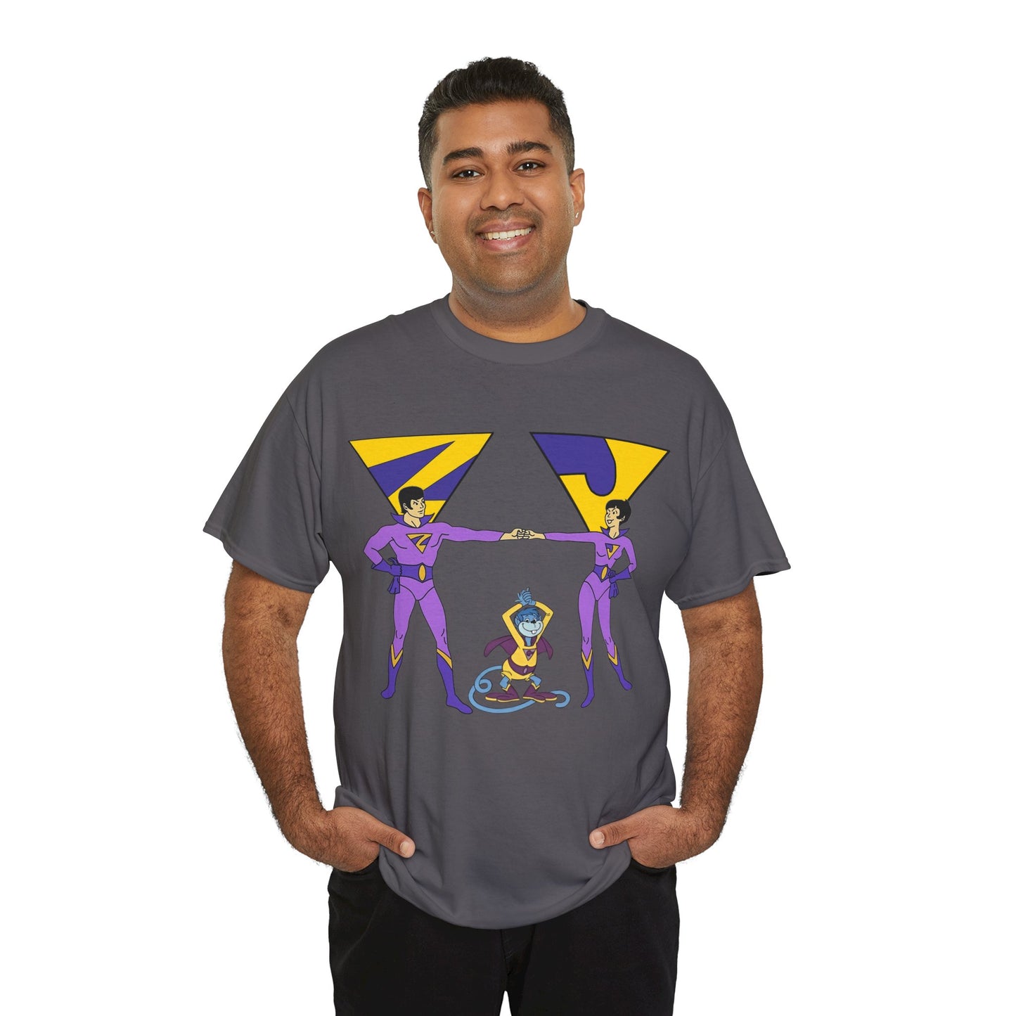 Wonder Twins T-Shirt - Super Friends - Zan & Jayna - Hanna-Barbera Cartoon - DC Comics
