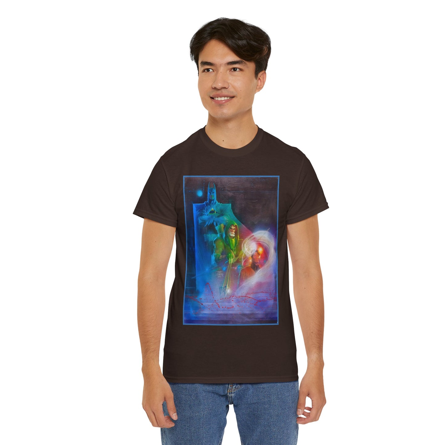 Batman, Green Arrow, Question T-Shirt - Denys Cowan & Bill Sienkiewicz Art - DC Comics - Gotham City