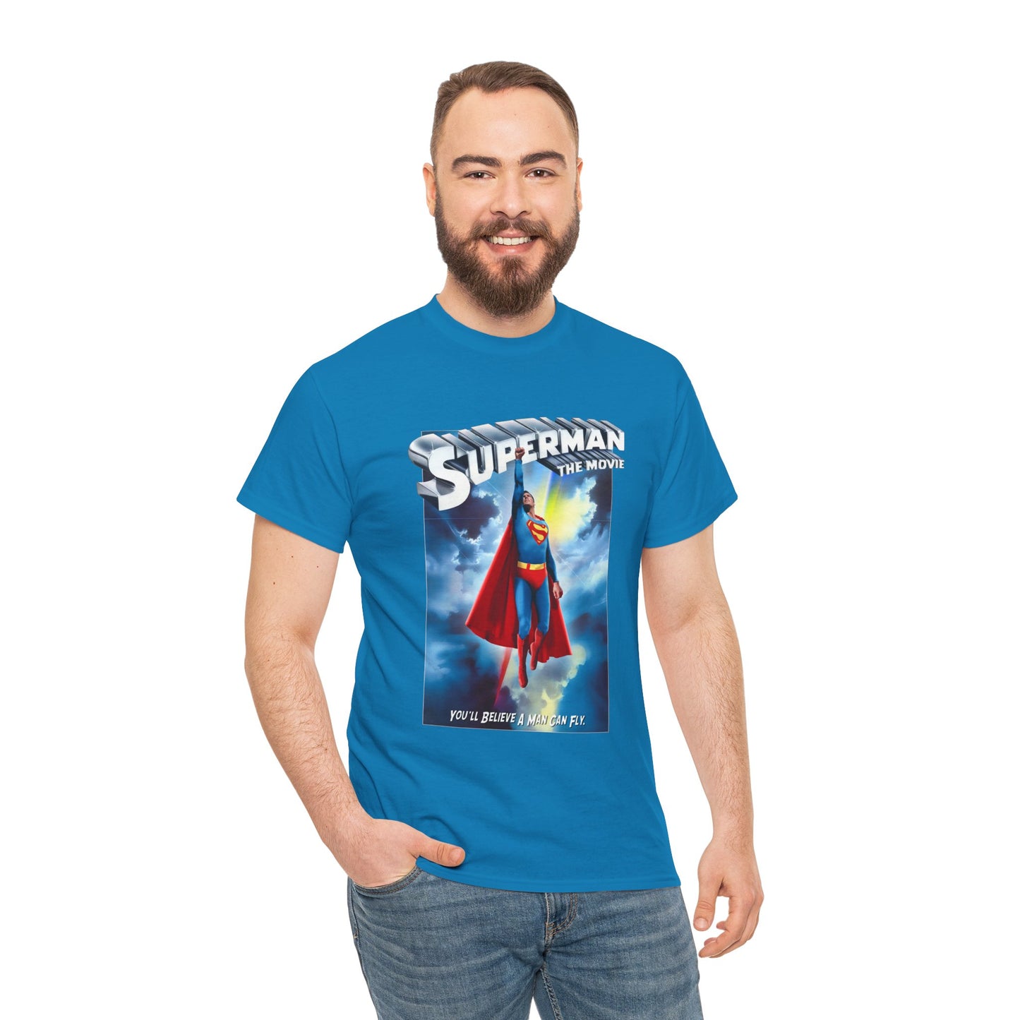 Superman The Movie T-Shirt - DC Comics - Man of Steel - Christopher Reeve 1978
