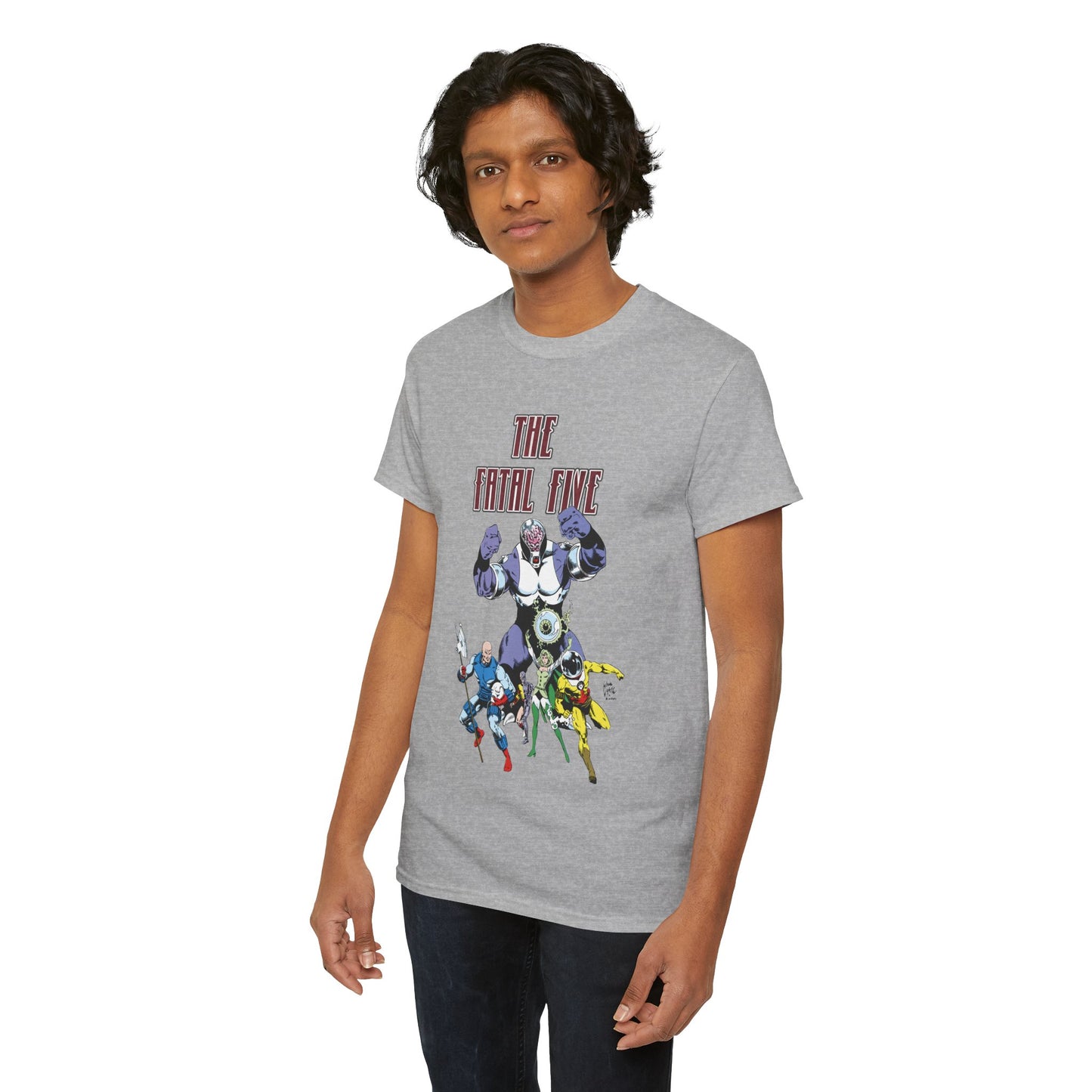 Fatal Five T-Shirt - Legion of Super-Heroes Villains - DC Comics LOSH - Validus, Emerald Empress