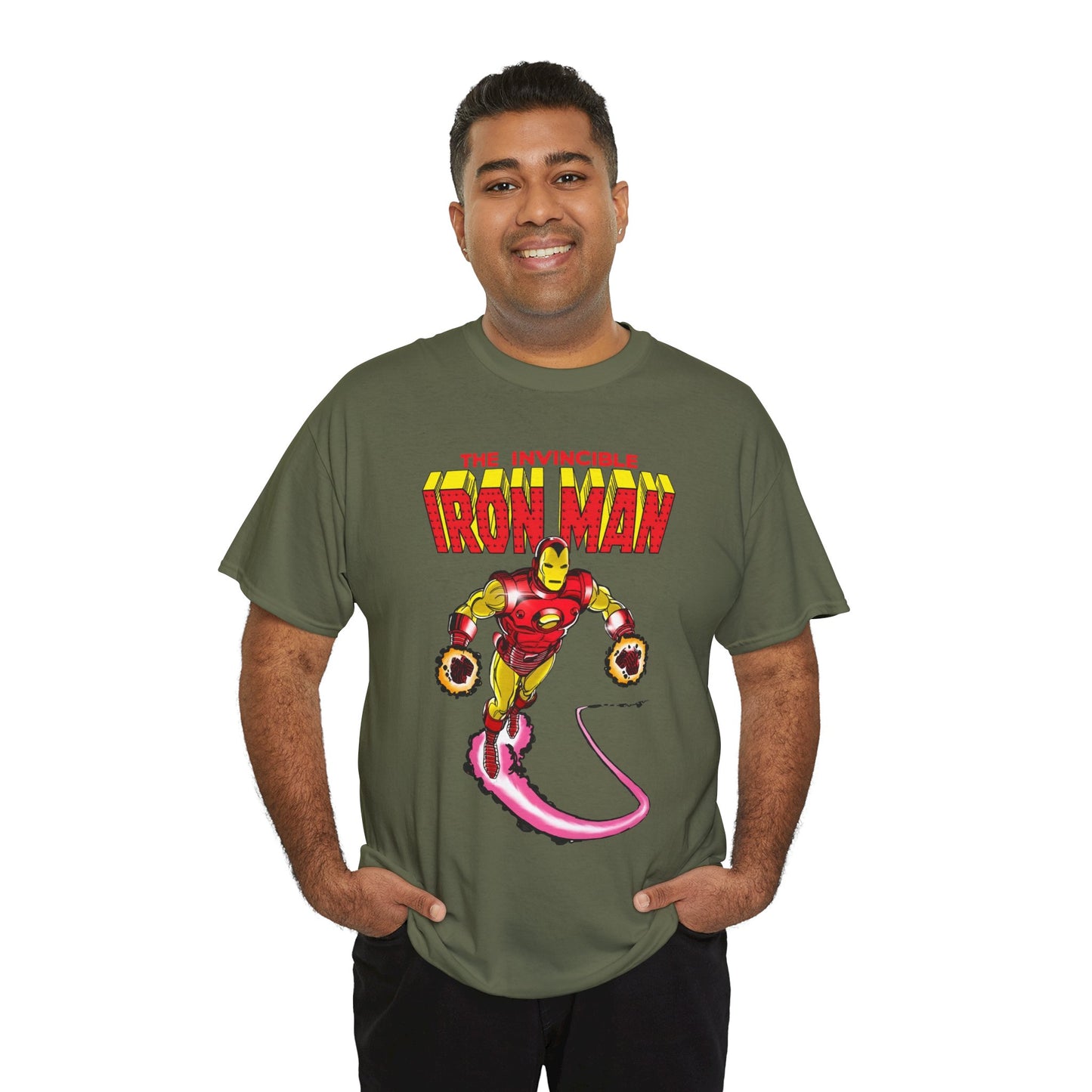 Iron Man T-Shirt - George Perez Art - Tony Stark in his Armor - Avengers Member - MCU - Marvel Comics