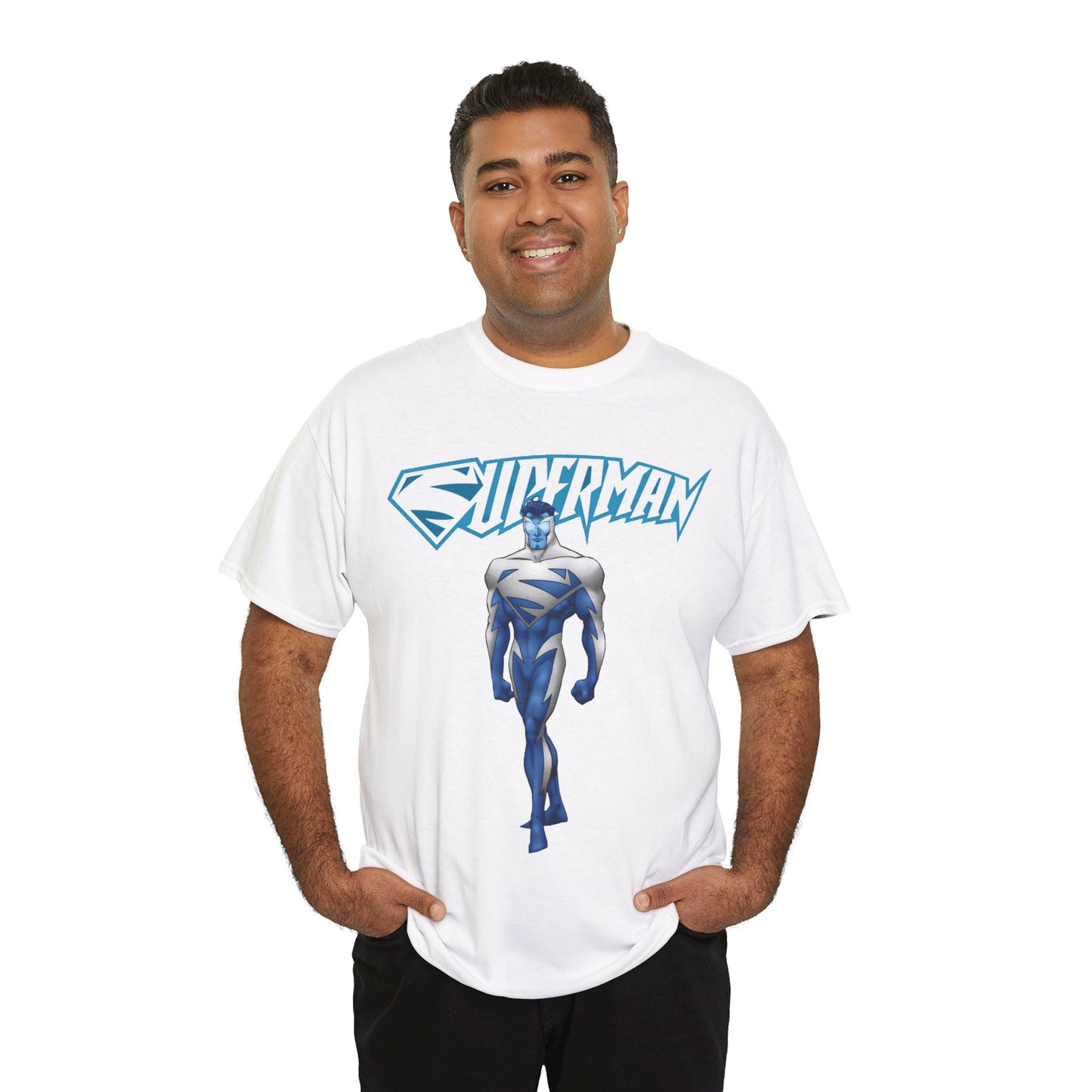 Superman T-Shirt - Clark Kent - Man of Steel - DC Comics - Electric Superman 1990s Storyline
