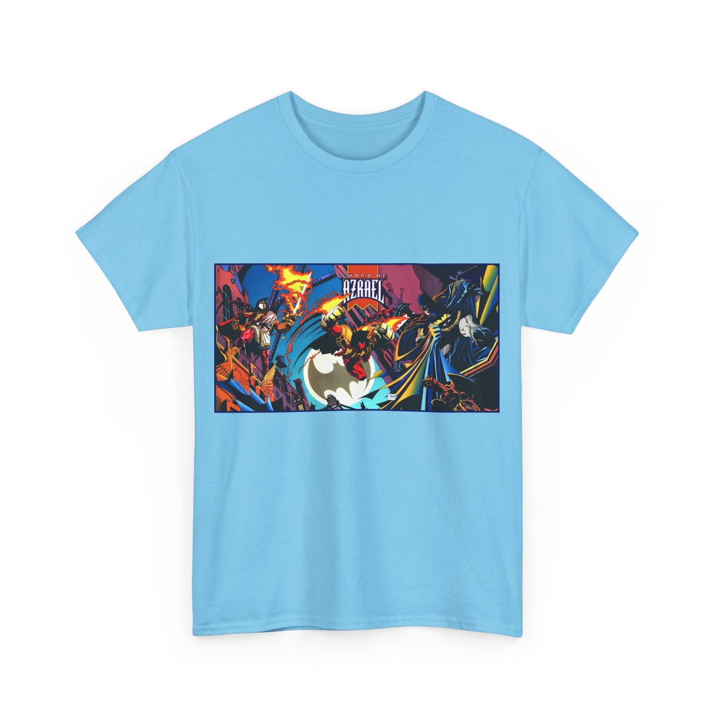 Batman Sword of Azrael T-Shirt - Joe Quesada Wraparound Cover - Jean-Paul Valley - Order of St. Dumas - Knightfall Prelude - DC Comics