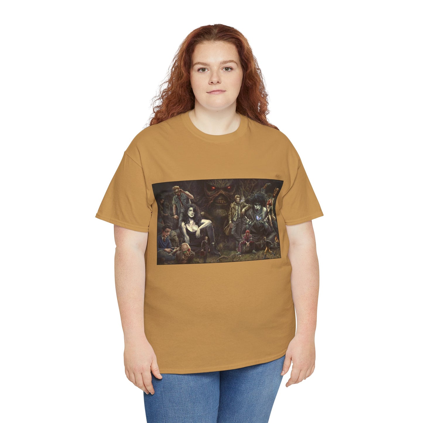 Vertigo Poster T-Shirt - Lee Bermejo Art - Swamp Thing, Sandman, Death, Spider Jerusalem, Shade - DC Comics