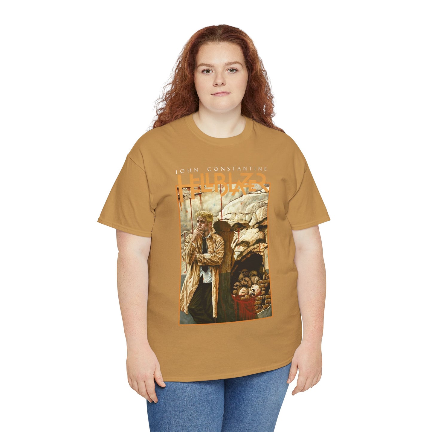 John Constantine Hellblazer T-Shirt - Lee Bermejo Art - #223 Cover - Wall Bleeding Blood - Vertigo Comics, DC Comics