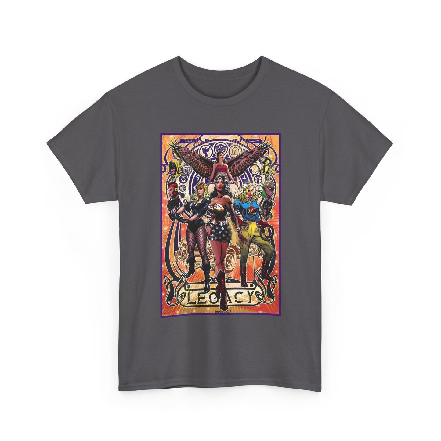 Justice Society T-Shirt - Tony Harris Art - Wonder Woman, Liberty Belle, Black Canary, Hawkgirl - JSA - DC Comics