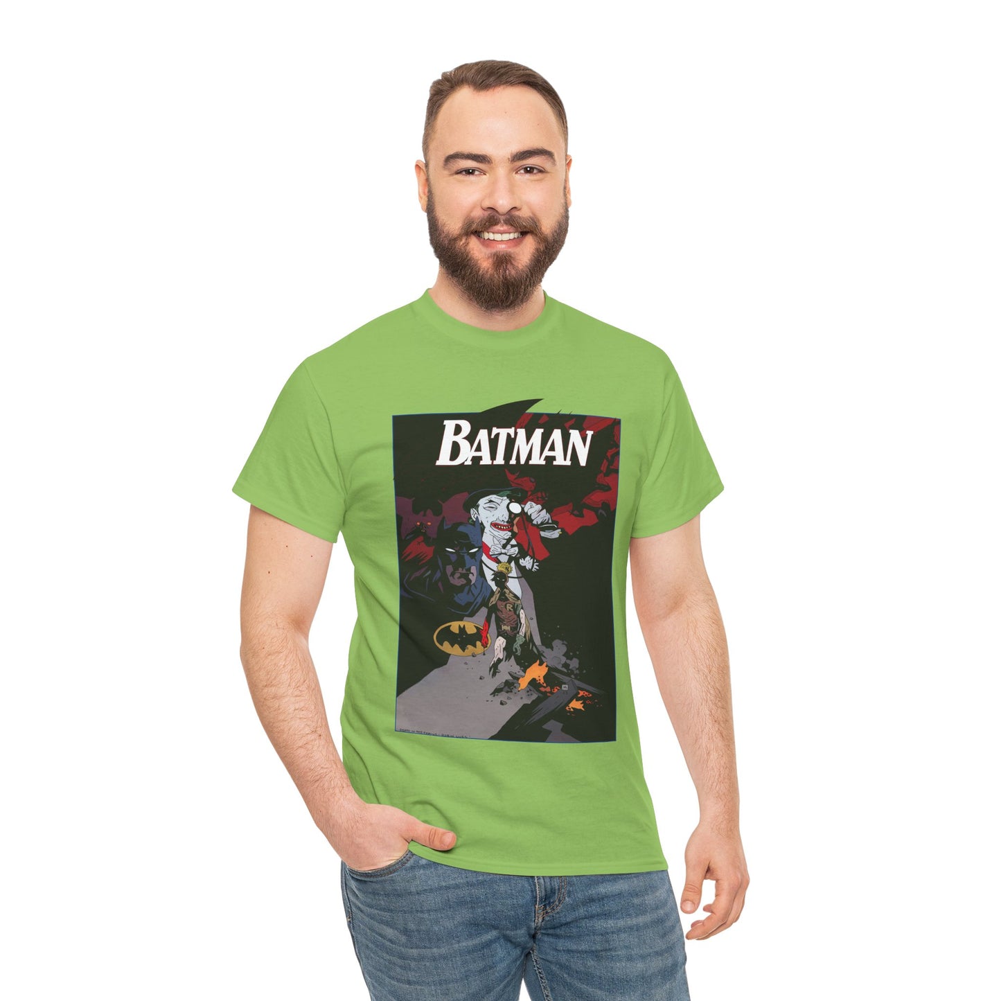 Batman T-Shirt - Mike Mignola Art - Death in the Family Storyline - Joker & Robin (Jason Todd) - DC Comics