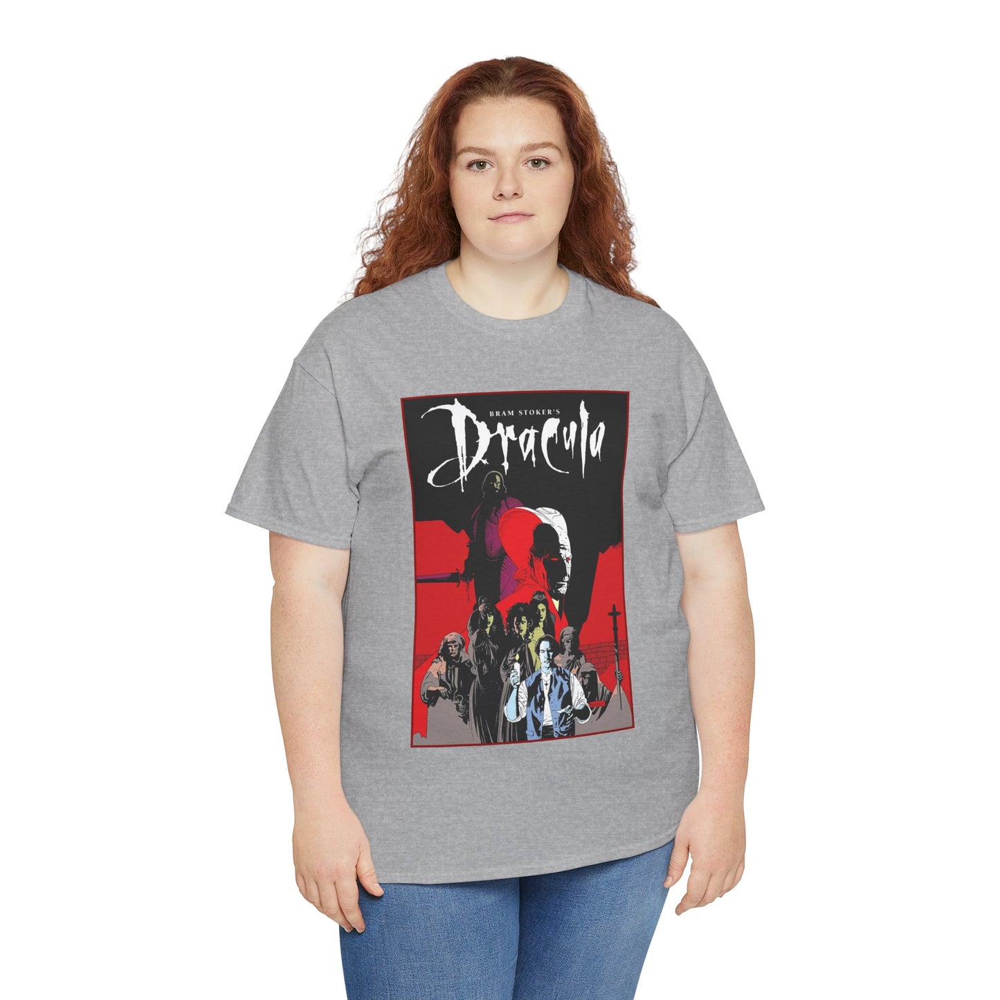 Bram Stoker's Dracula T-Shirt - Mike Mignola Art - Francis Ford Coppola Movie - Mina Murray, Jonathan Harker