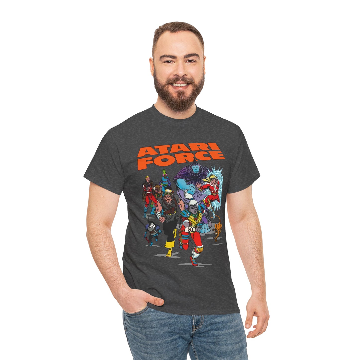 Atari Force T-Shirt - Marshall Rogers & John Byrne Art - Martin Champion, Christopher "Tempest" Champion, "Dart" Bia O'Rourke-Singh, Hukka, Morphea, Babe, Pakrat, Blackjak, Taz - DC Comics