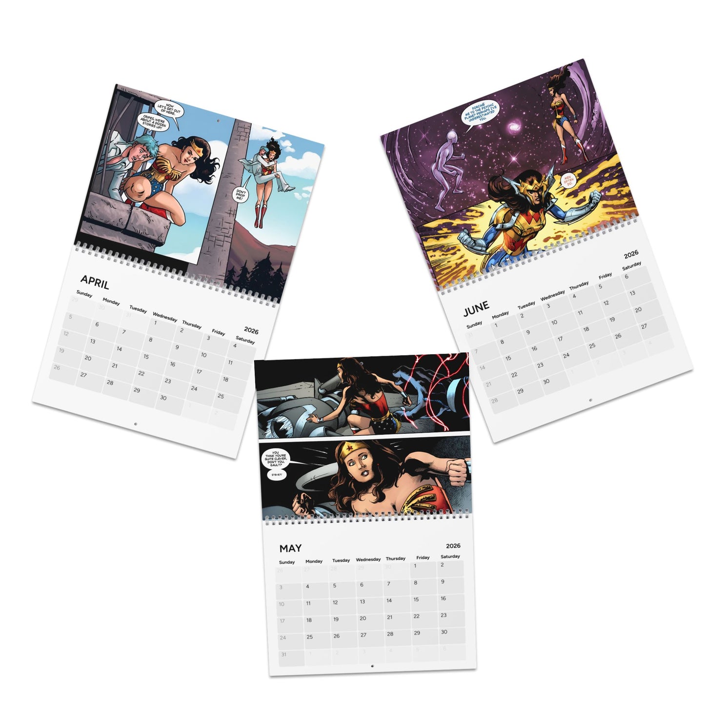 Wonder Woman '77 Calendar (2026) - DC Comics Art Based on the 1970s Lynda Carter TV Show
