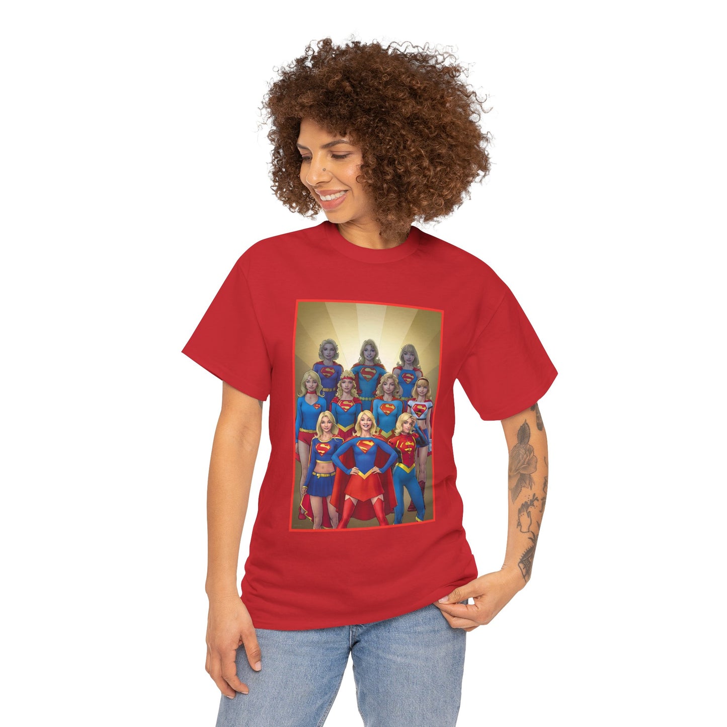 Supergirl Through the Ages T-Shirt - Nicola Scott Art - Kara from Kandor, Superman's Cousin, Linda Danvers - Survivor from Krypton - DC Comics