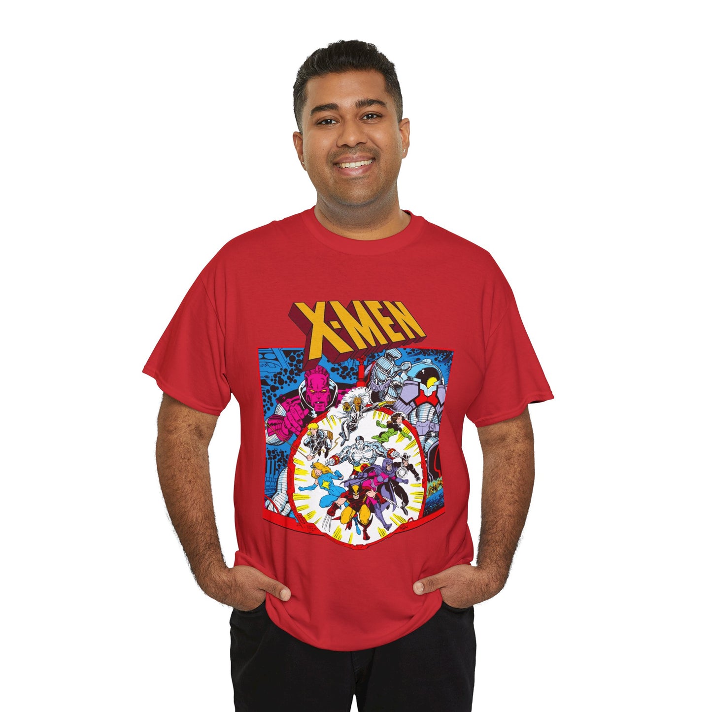 Uncanny X-Men T-Shirt - Arthur Adams Art - Wolverine, Havok, Rogue, Colossus, Psylocke, Longshot, Storm, Dazzler - High Evolutionary - Marvel Comics