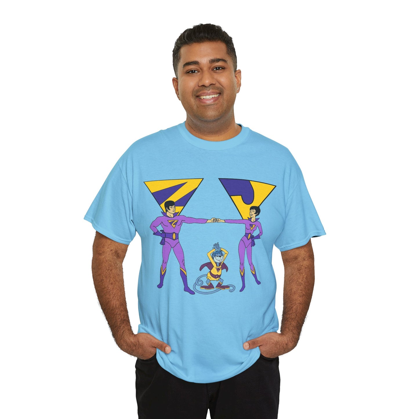 Wonder Twins T-Shirt - Super Friends - Zan & Jayna - Hanna-Barbera Cartoon - DC Comics