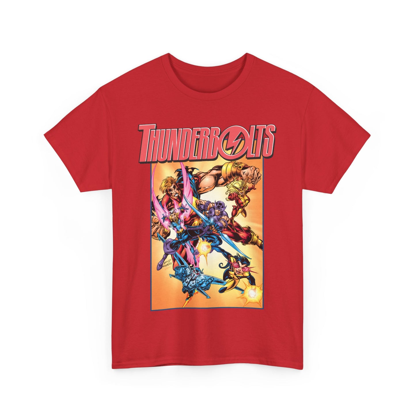 Thunderbolts T-Shirt - Mark Bagley Art - Hawkeye, Songbird - Marvel Comics - Avengers Connection