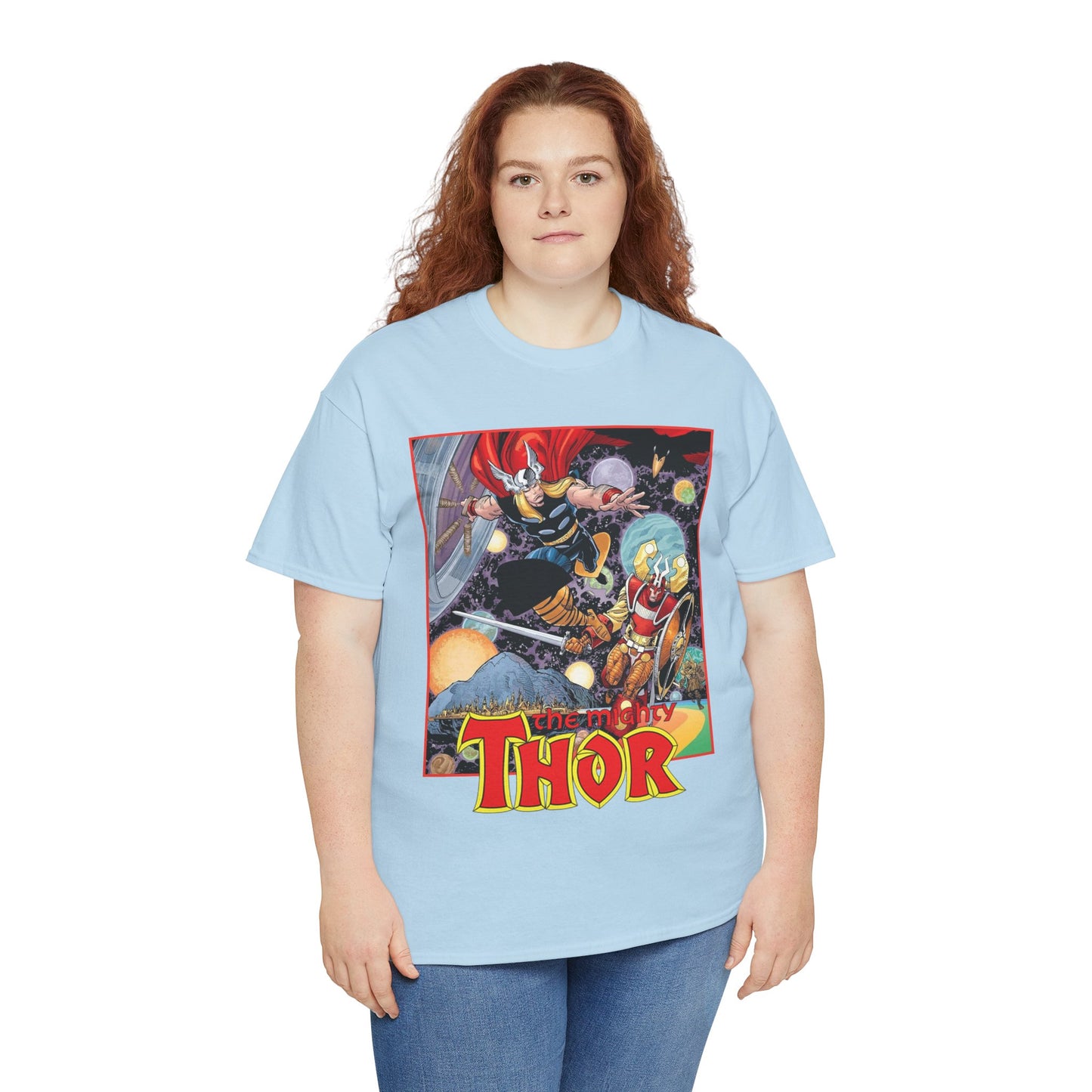Mighty Thor T-Shirt - Walt Simonson Art - Odin, Asgard - 1980s Series - Marvel Comics