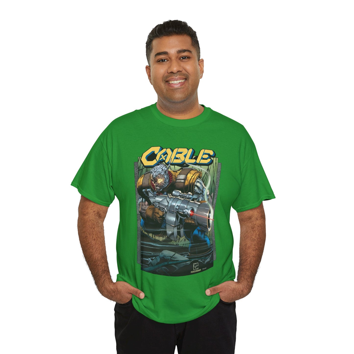 Cable T-Shirt - Greg Capullo Art - X-Force Leader, Mutant Fighter - Nathan Summers - Marvel Comics