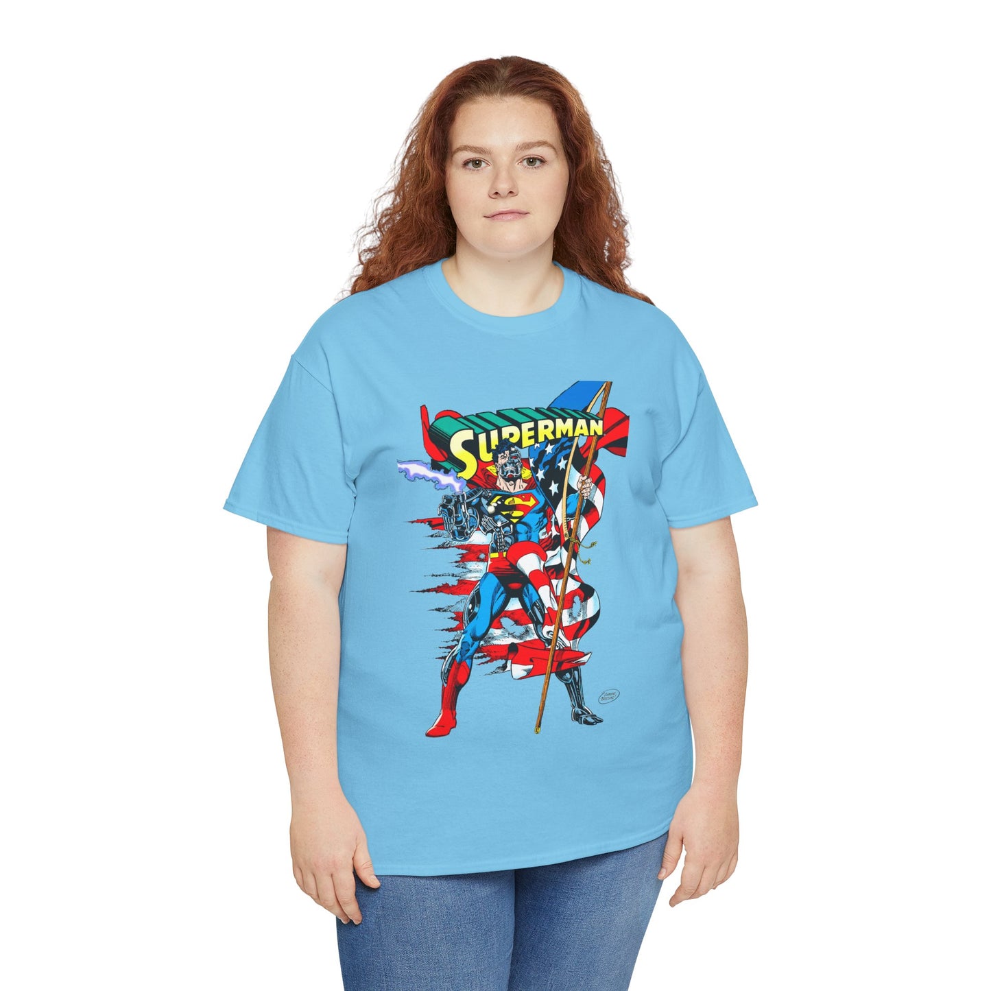 Cyborg Superman T-Shirt - Dan Jurgens Art - Reign of the Supermen Enemy - 1990s Storyline After the Death of Superman - DC Comics