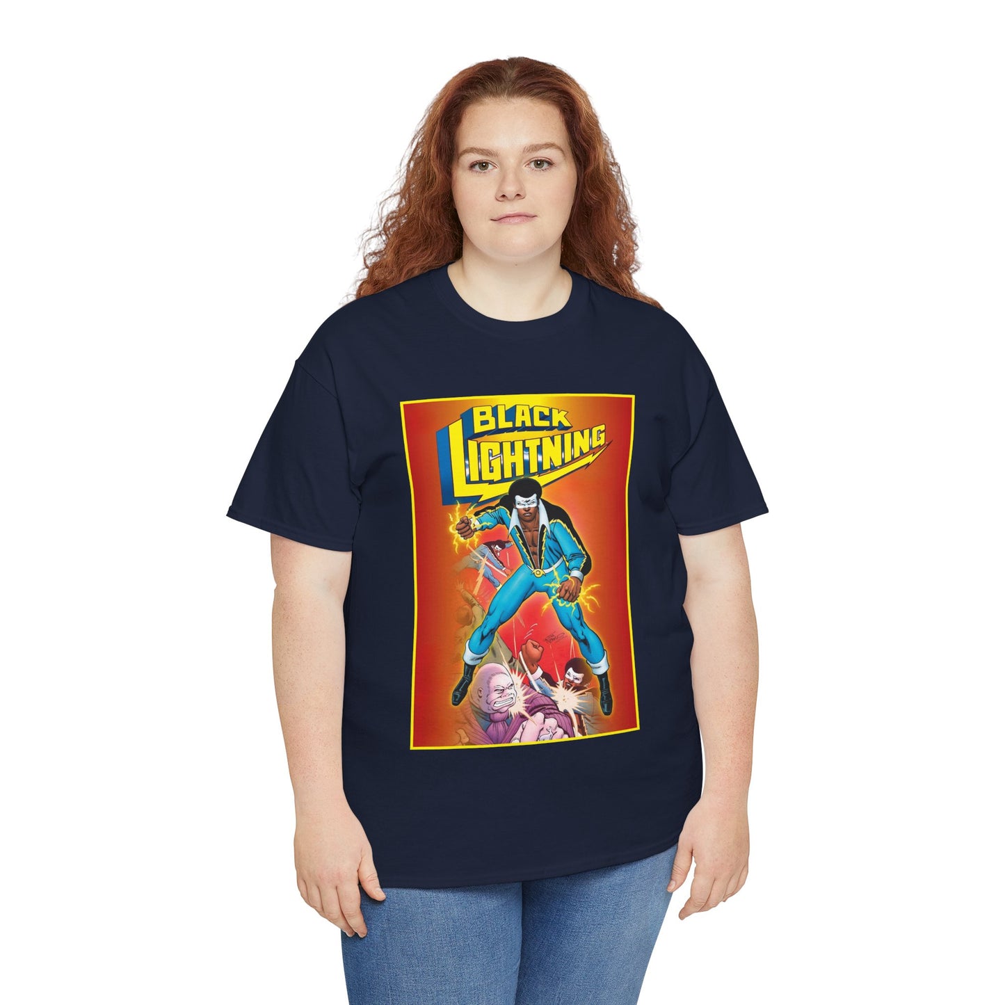 Black Lightning T-Shirt - Trevor Von Eeden Art - Jefferson Pierce - Suicide Slum, Metropolis - DC Comics