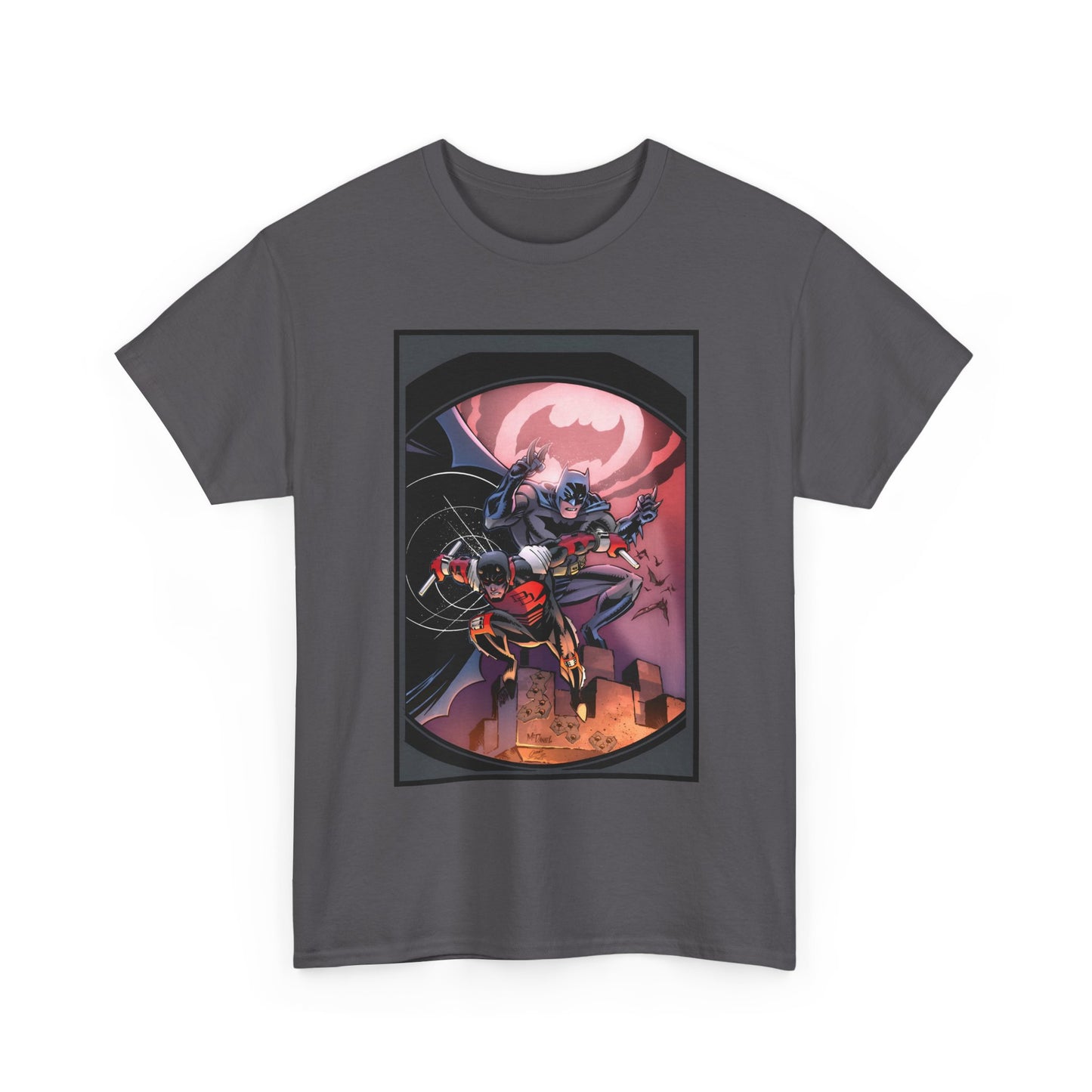 Batman & Daredevil T-Shirt - Scott McDaniel Art - DC Comics & Marvel Comics
