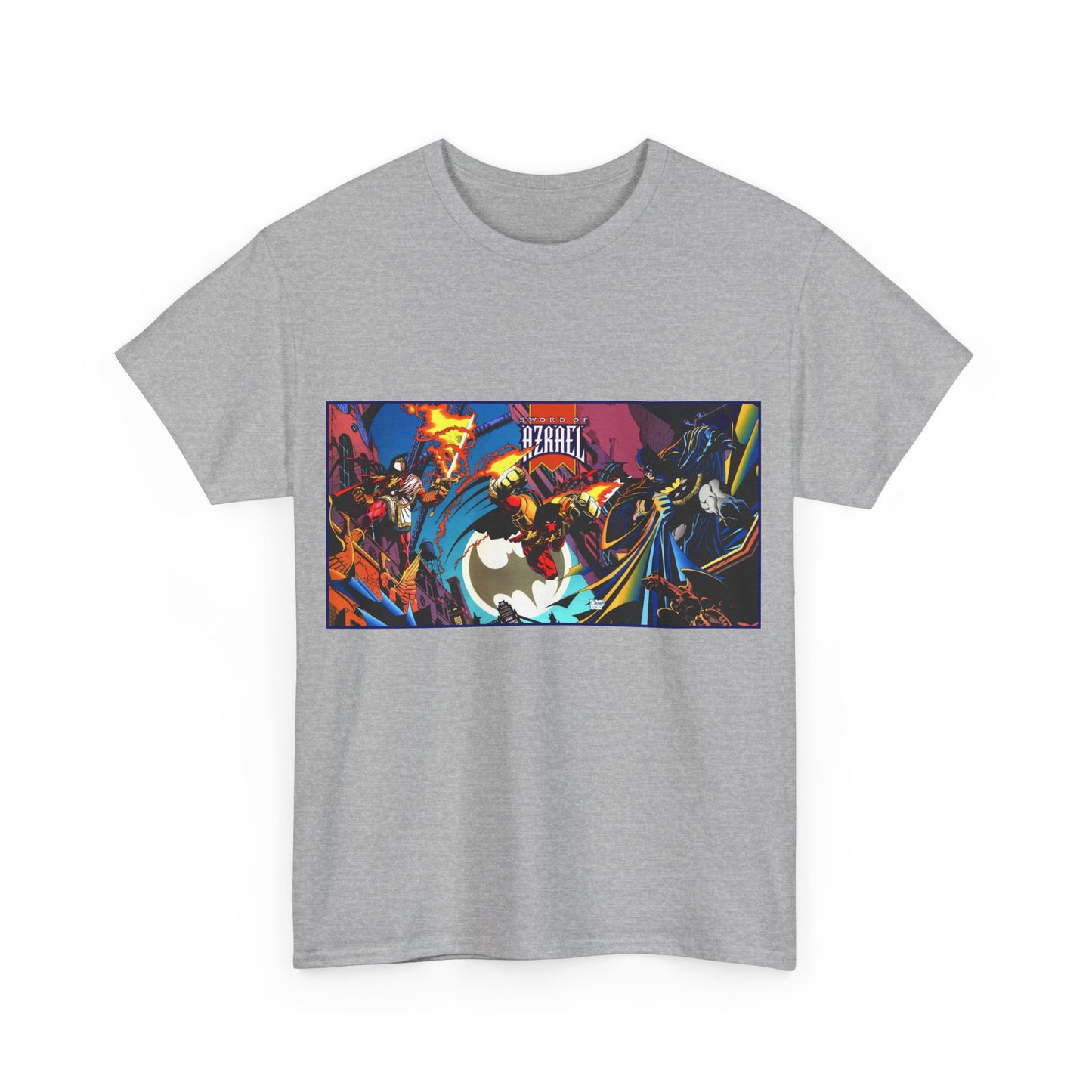 Batman Sword of Azrael T-Shirt - Joe Quesada Wraparound Cover - Jean-Paul Valley - Order of St. Dumas - Knightfall Prelude - DC Comics
