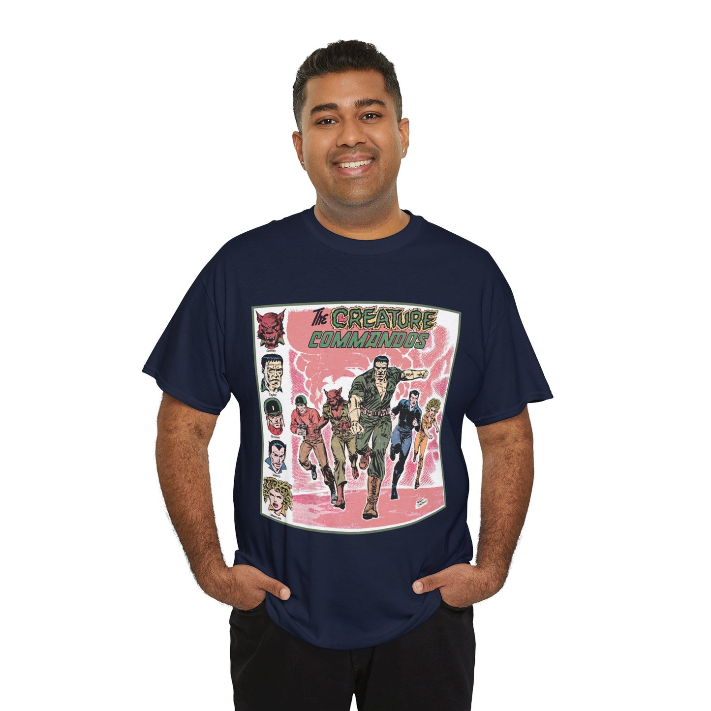 Creature Commandoes T-Shirt - Jerry Ordway Art - Medusa, Velcro, Shrieve - DC Comics Who's Who Art - Inspiration for James Gunn Series