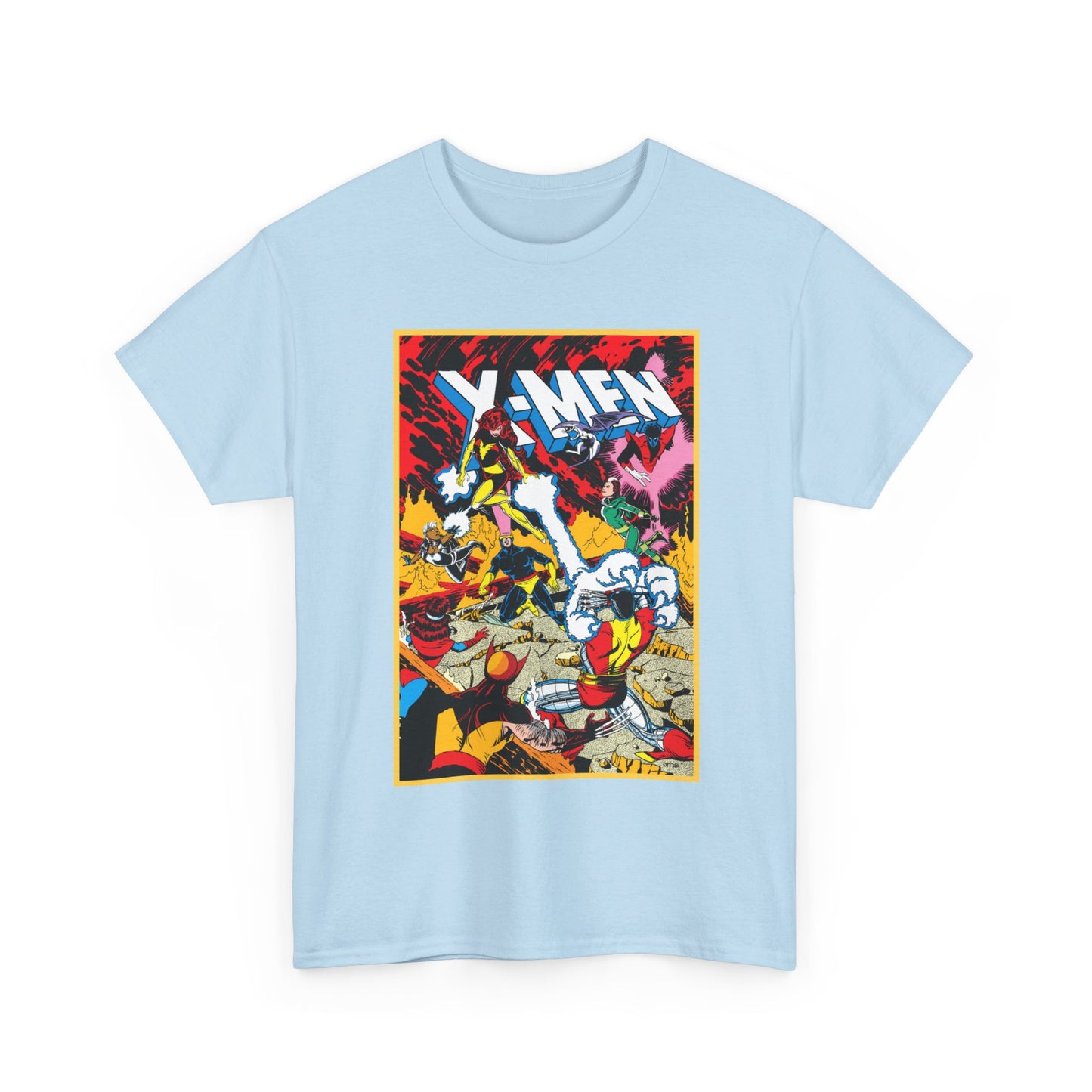 X-Men T-Shirt - Paul Smith Art - Return of Dark Phoenix - Wolverine, Colossus, Cyclops, Storm, Nightcrawler, Rogue - Marvel Comics