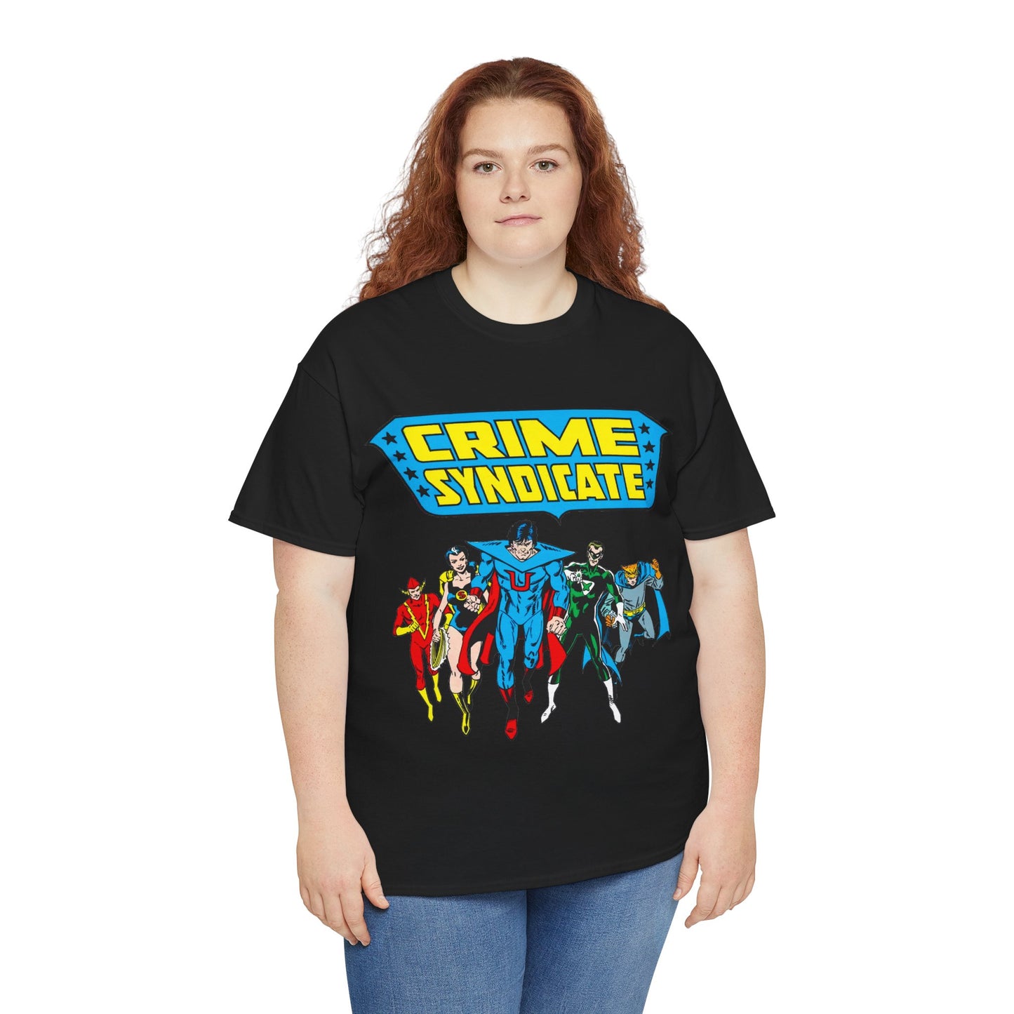 Crime Syndicate T-Shirt - Ultraman, Owlman, Superwoman, Power Ring, Johnny Quick - Earth 3 Justice League Villains - DC Comics