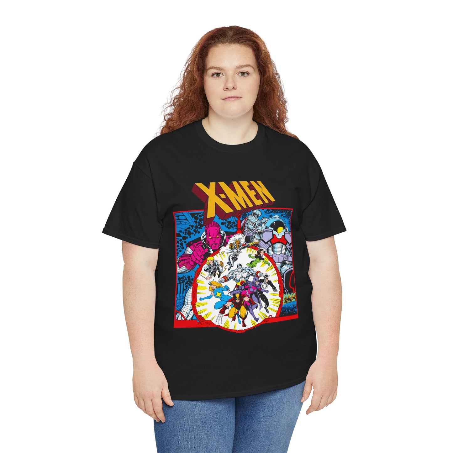 Uncanny X-Men T-Shirt - Arthur Adams Art - Wolverine, Havok, Rogue, Colossus, Psylocke, Longshot, Storm, Dazzler - High Evolutionary - Marvel Comics