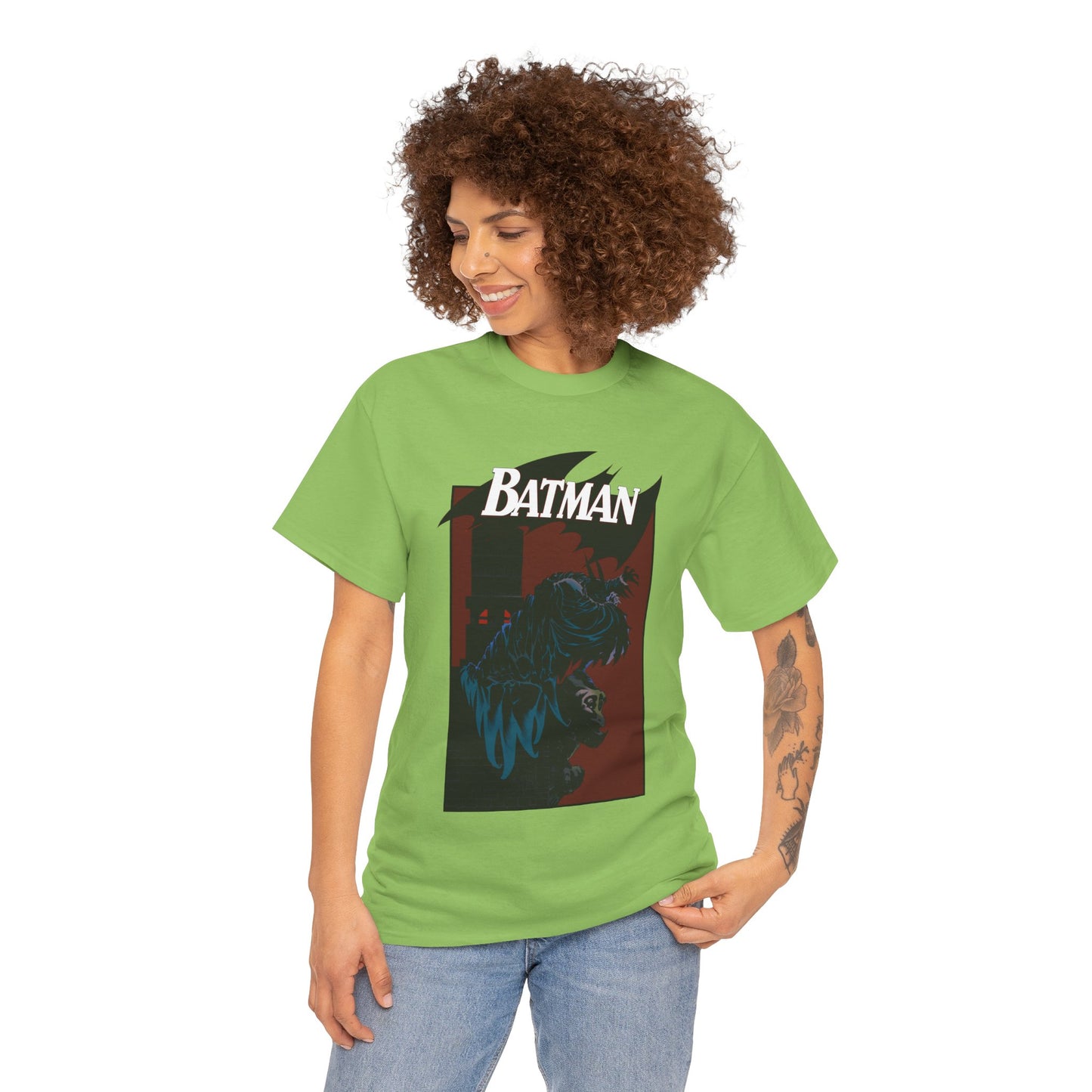 Batman T-Shirt - Kelley Jones Art - 1990s Dark Knight Detective Artwork - Perched on a Gargoyle - DC Comics