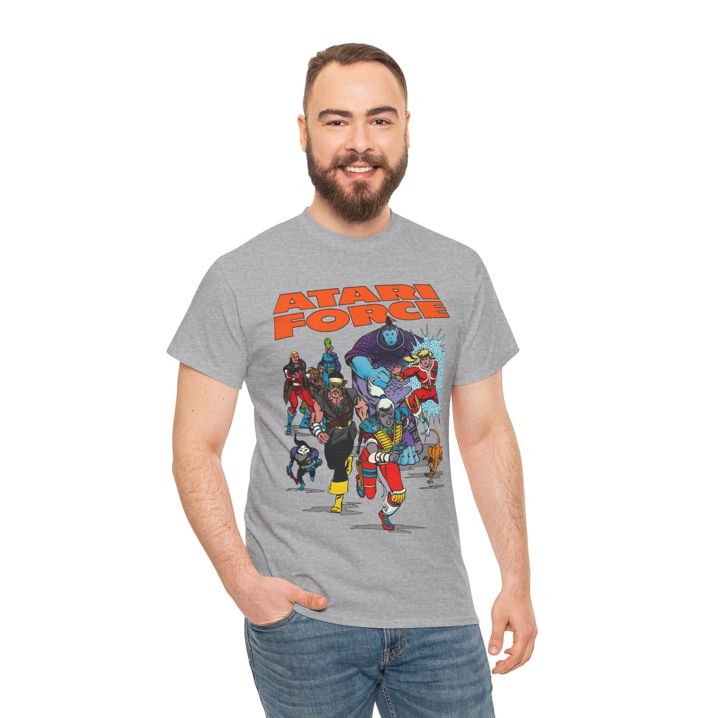 Atari Force T-Shirt - Marshall Rogers & John Byrne Art - Martin Champion, Christopher "Tempest" Champion, "Dart" Bia O'Rourke-Singh, Hukka, Morphea, Babe, Pakrat, Blackjak, Taz - DC Comics