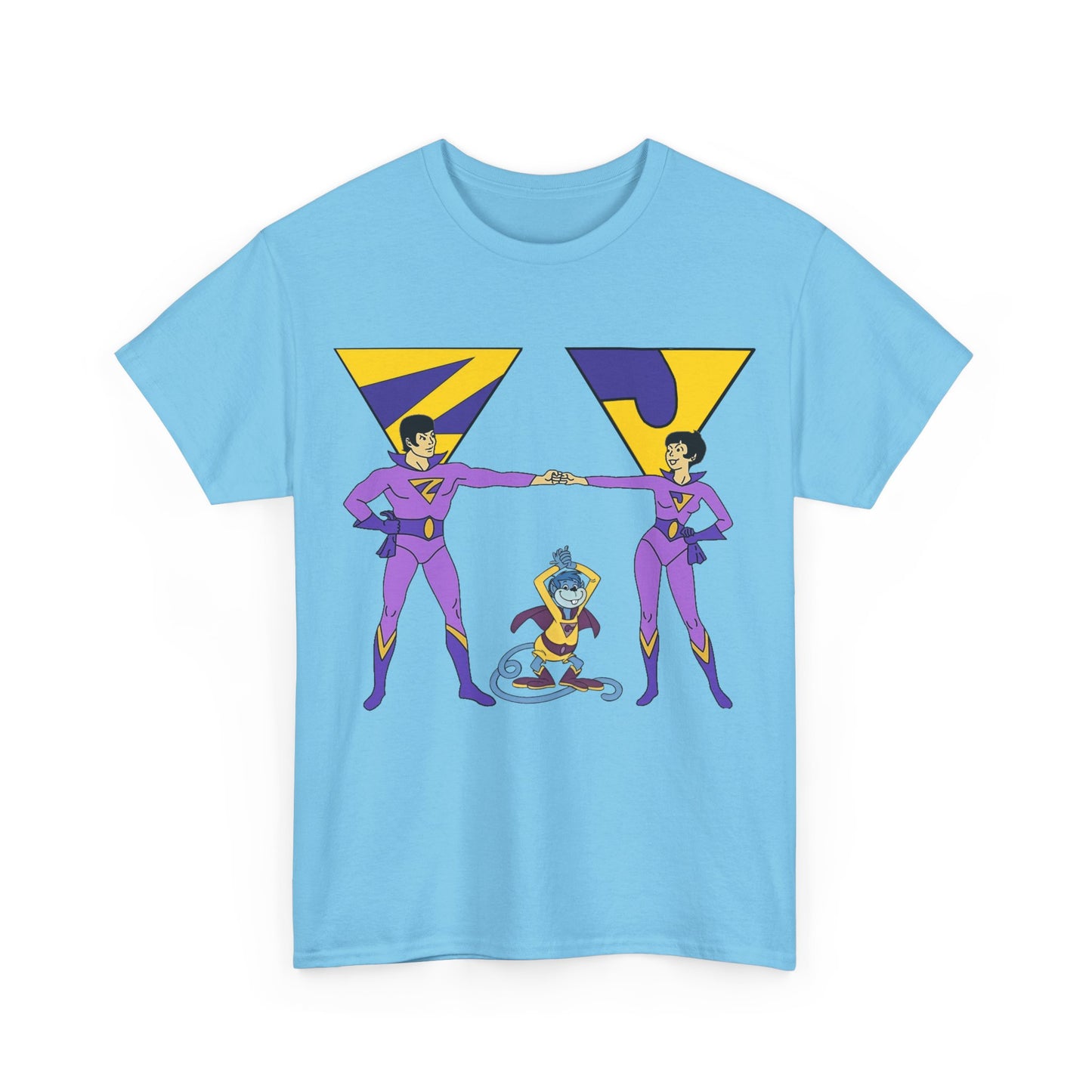 Wonder Twins T-Shirt - Super Friends - Zan & Jayna - Hanna-Barbera Cartoon - DC Comics