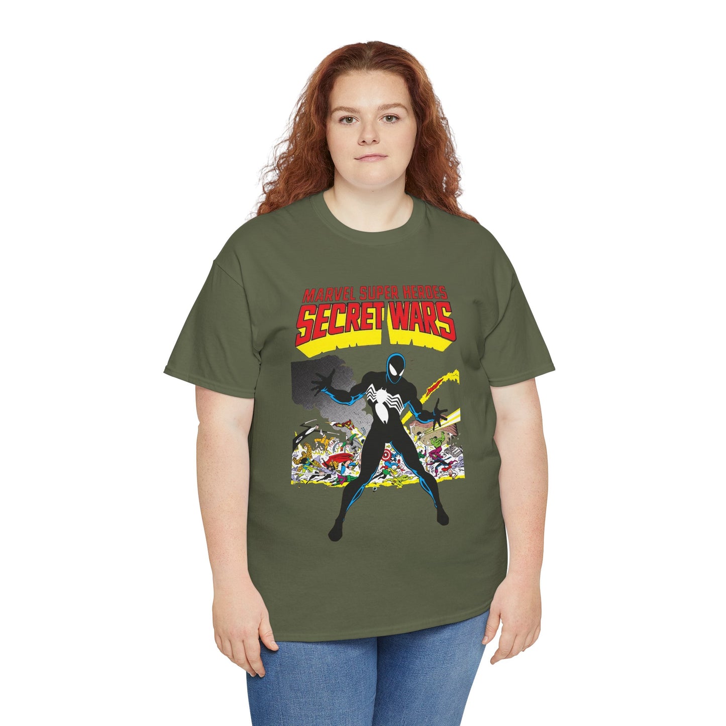 Secret Wars T-Shirt - Classic Marvel Comics Series - Alien Symbiote Spider-Man, 1st Appearance - Future Venom Story