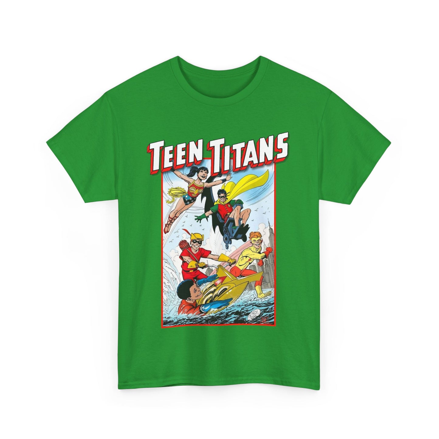 Teen Titans T-Shirt - John Byrne Art - Robin, Wonder Girl, Kid Flash, Speedy, Aqualad - DC Comics