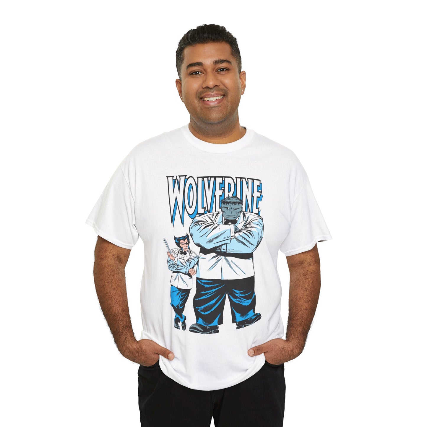 Wolverine & Hulk T-Shirt - Patch & Joe Fix-It - John Buscema Art - Logan in Madripoor - X-Men Character in Solo Adventure - Marvel Comics