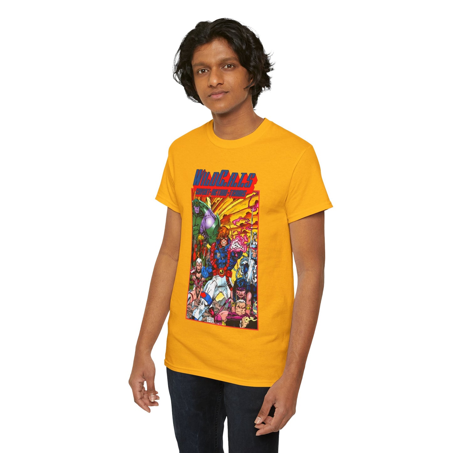 Wildcats T-Shirt - Jim Lee Art - WildC.A.T.s: Covert Action Teams - Spartan, Voice, Grifter, Zealot, Emp - Image/Wildstorm/DC Comics