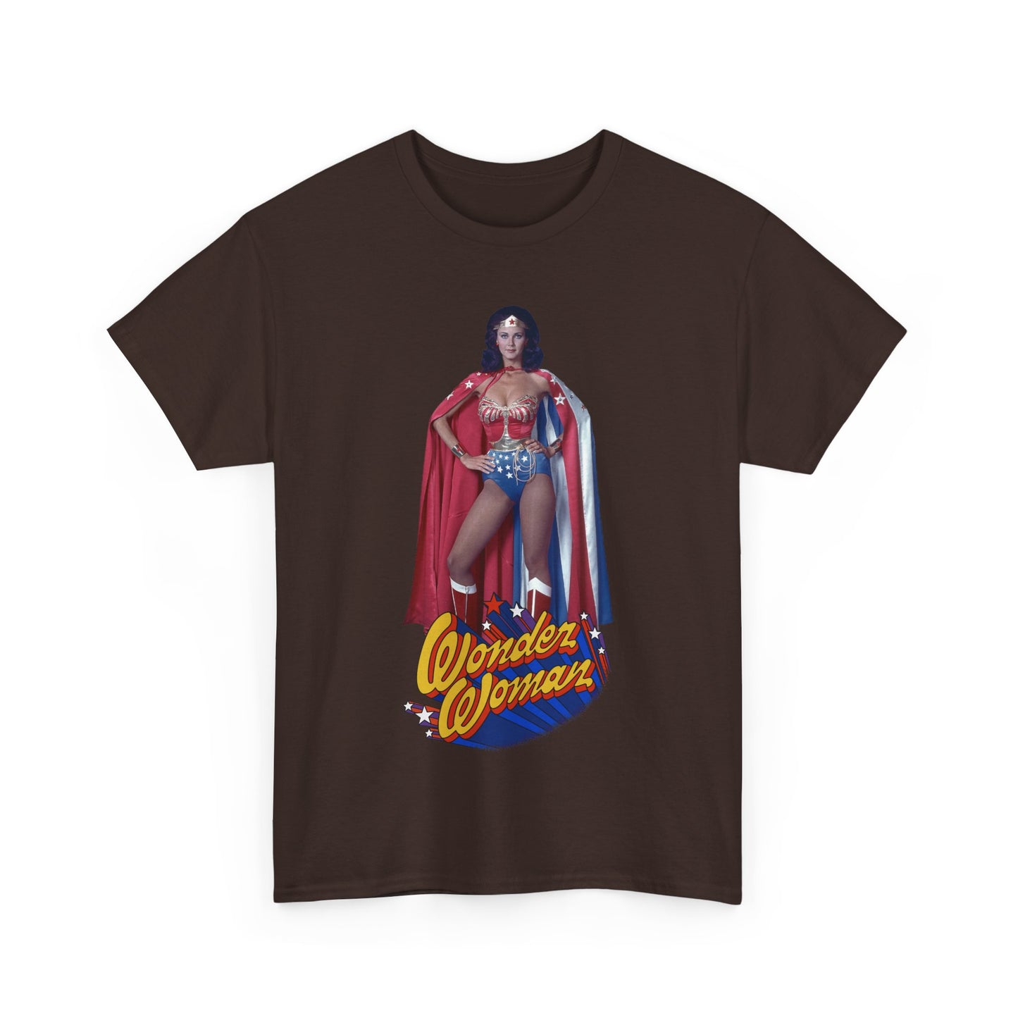 Wonder Woman T-Shirt - Lynda Carter - DC Comics - 1970s CBS TV Show - Amazons from Paradise Island