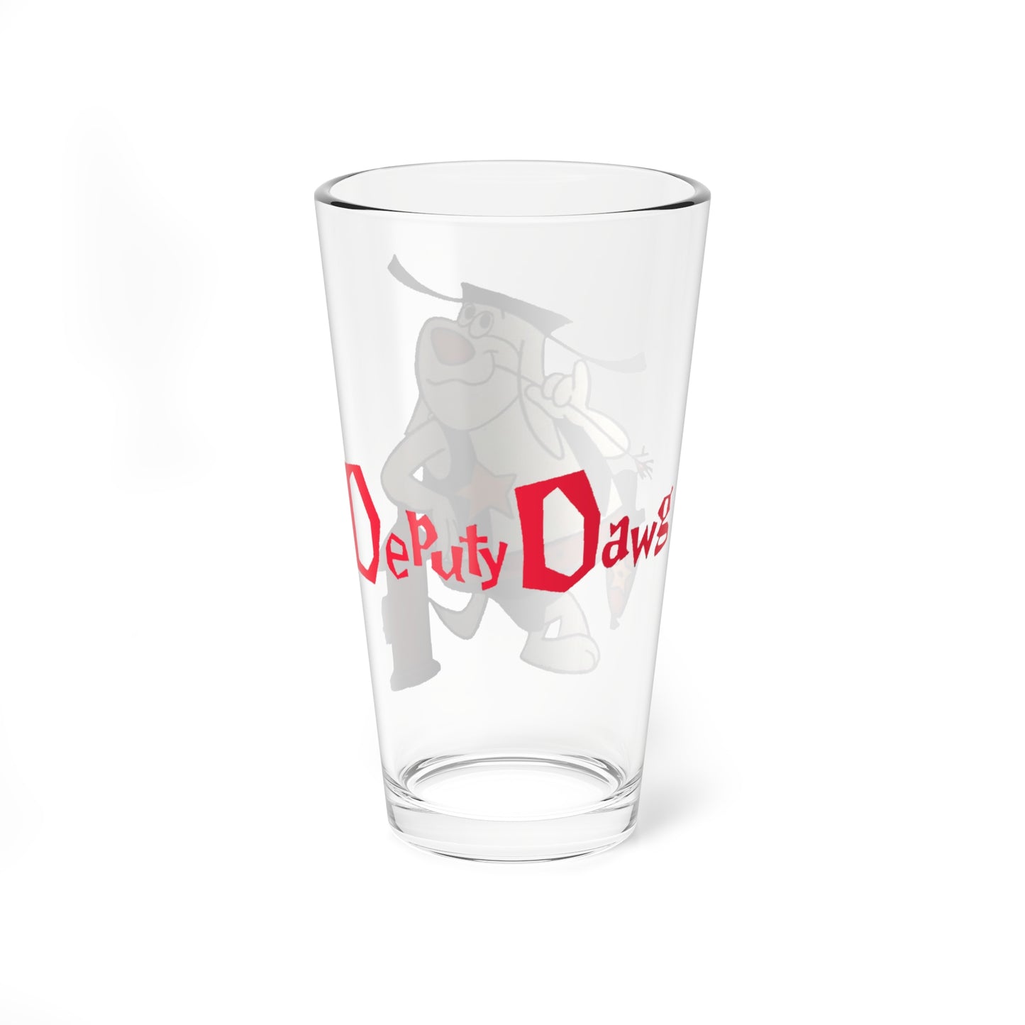 Deputy Dawg Pint Glass, 16oz - Classic Terrytoons 1960s Beloved Cartoon - Retro Animation
