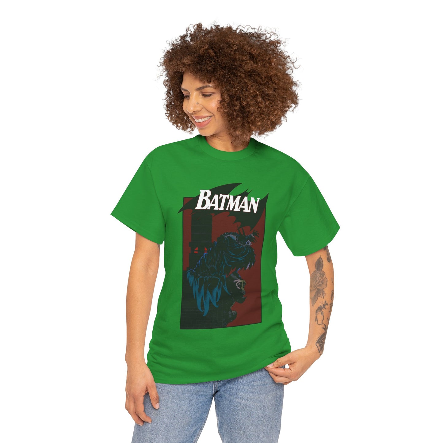 Batman T-Shirt - Kelley Jones Art - 1990s Dark Knight Detective Artwork - Perched on a Gargoyle - DC Comics